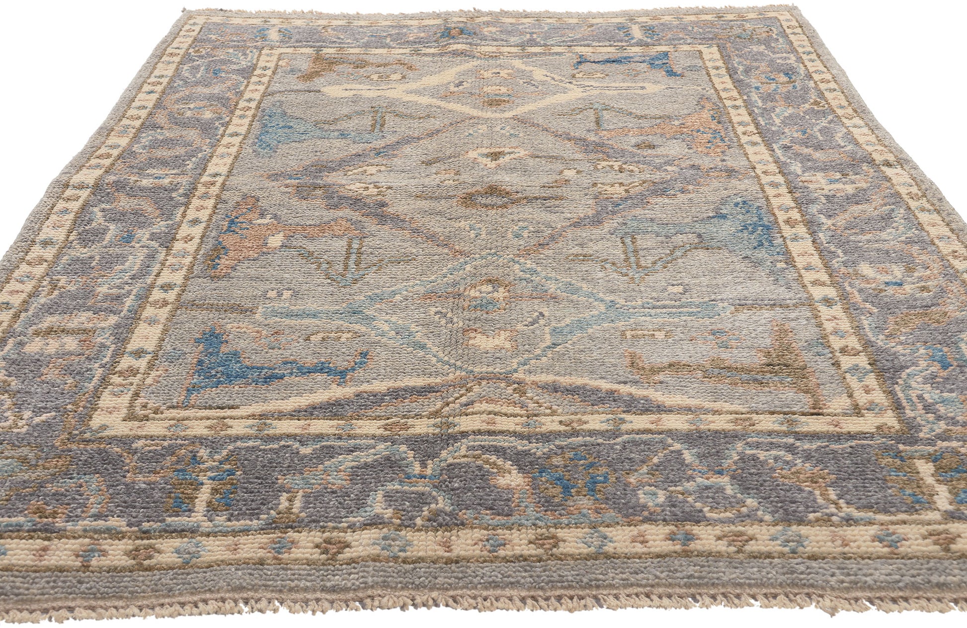 4 x 7 Modern Oushak Rug 81001