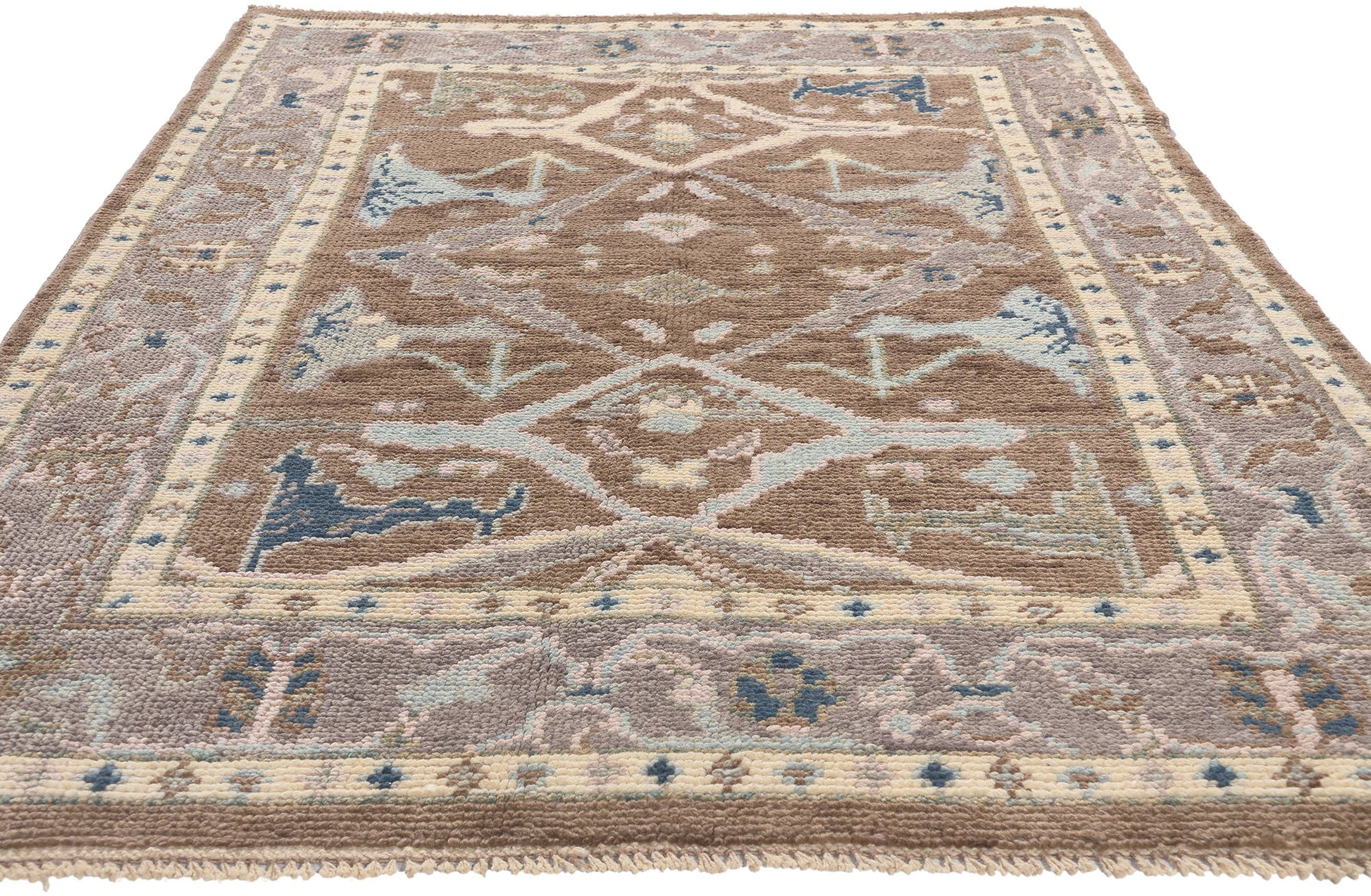 4 x 7 Modern Oushak Rug 81003