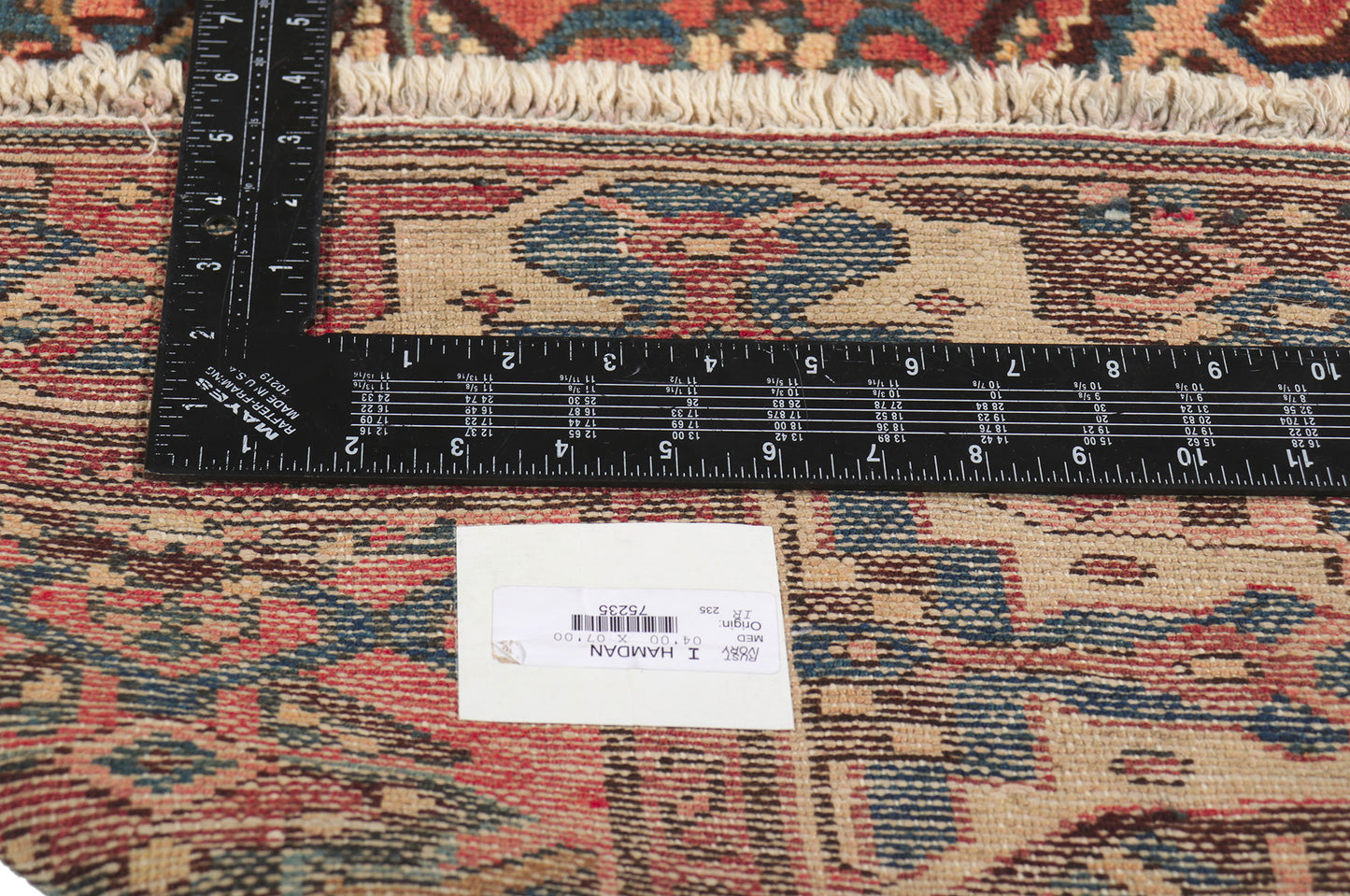 4 x 7 Vintage Persian Hamadan Rug 75235