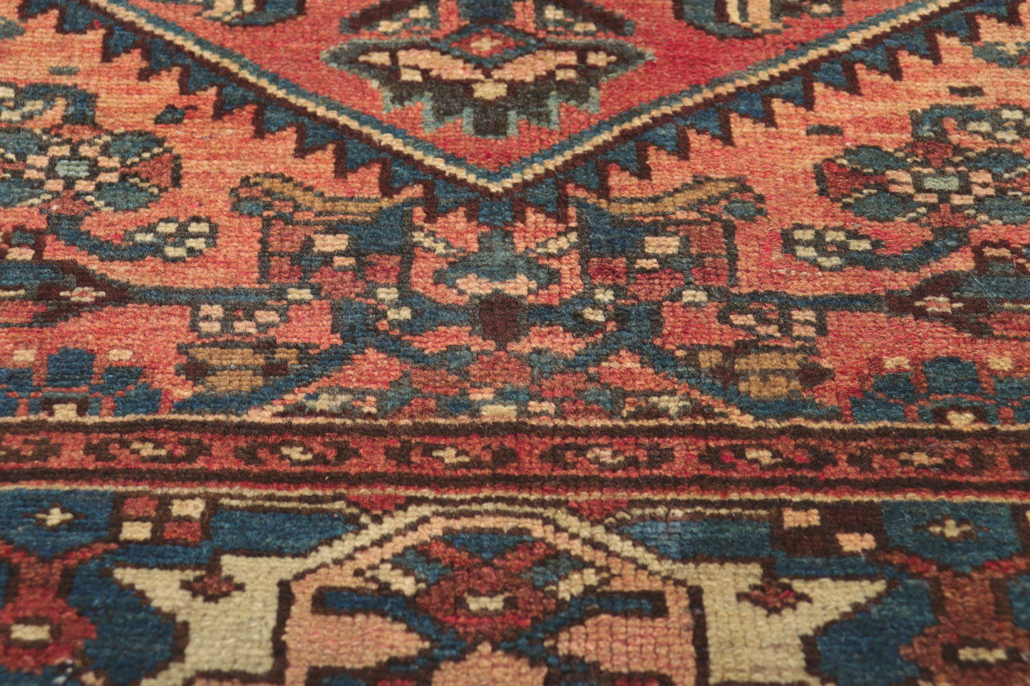 4 x 7 Vintage Persian Hamadan Rug 75235
