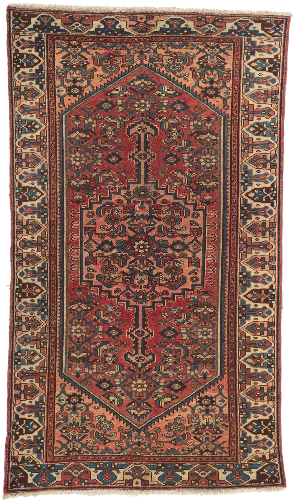4 x 7 Vintage Persian Hamadan Rug 75235