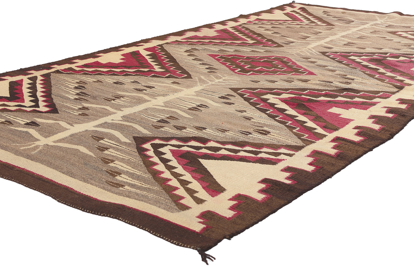 4 x 8 Antique Crystal Navajo Pictorial Rug 78560