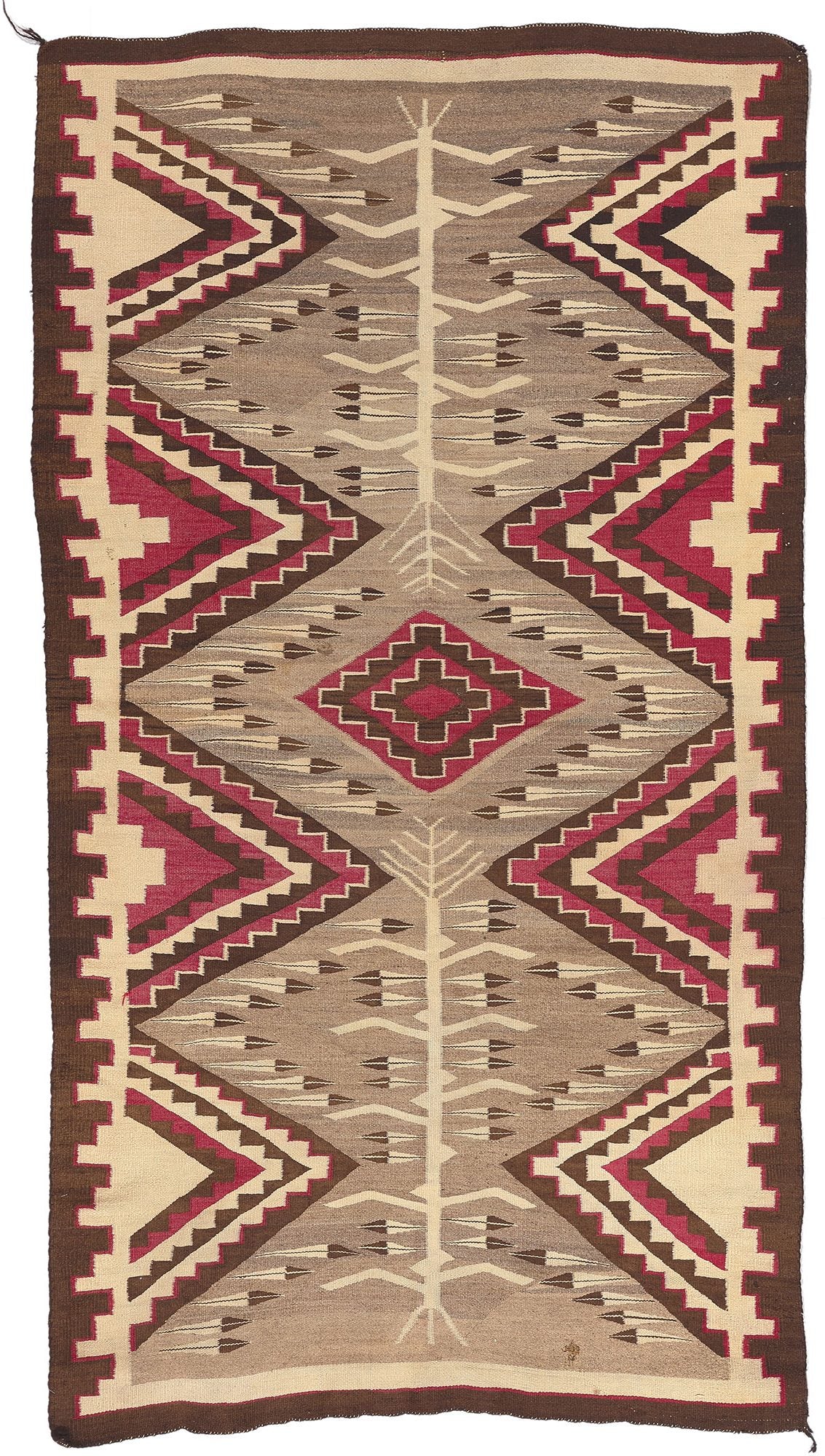 4 x 8 Antique Crystal Navajo Pictorial Rug 78560
