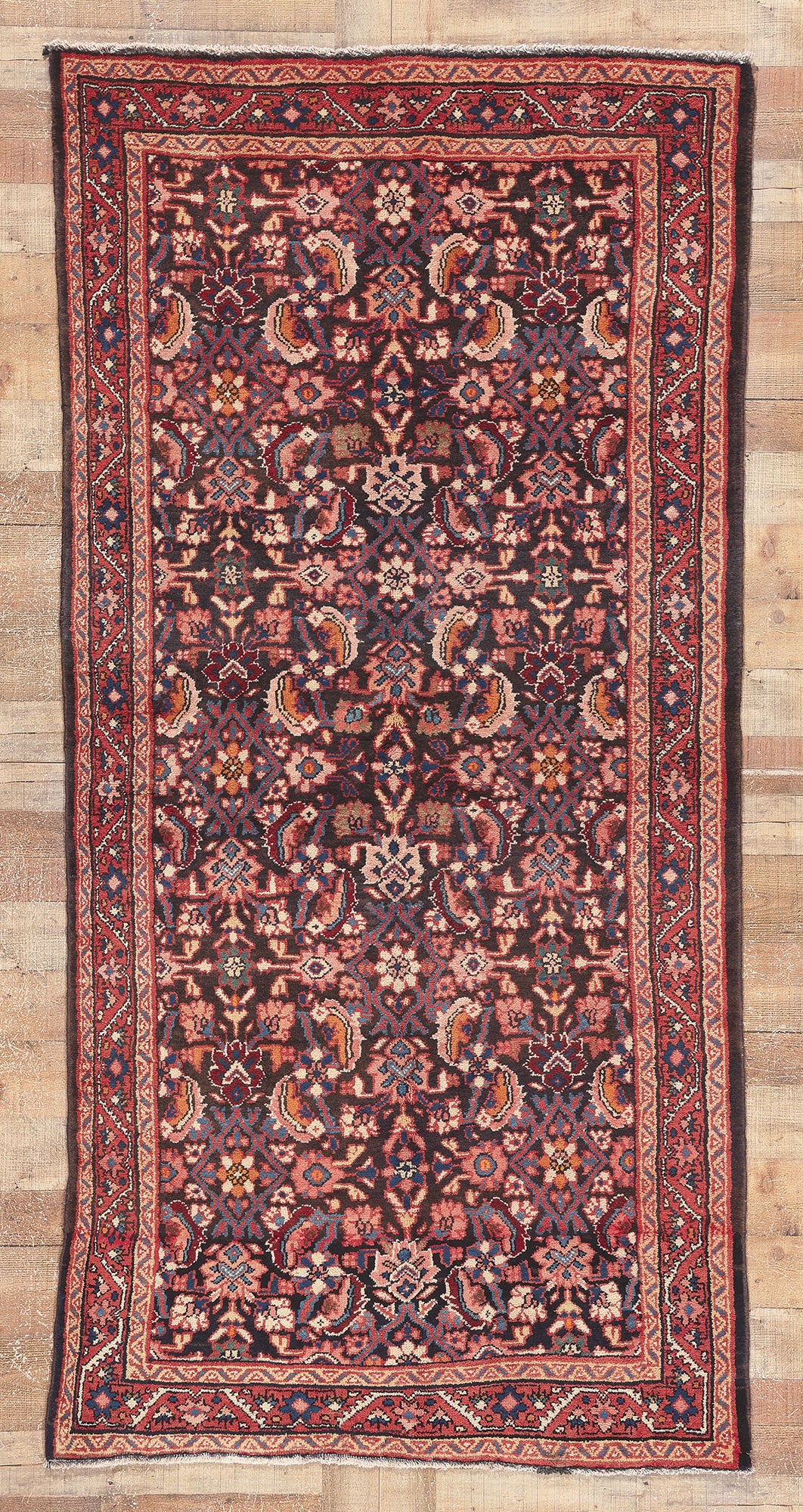 4 x 8 Vintage Persian Mahal Rug 61241