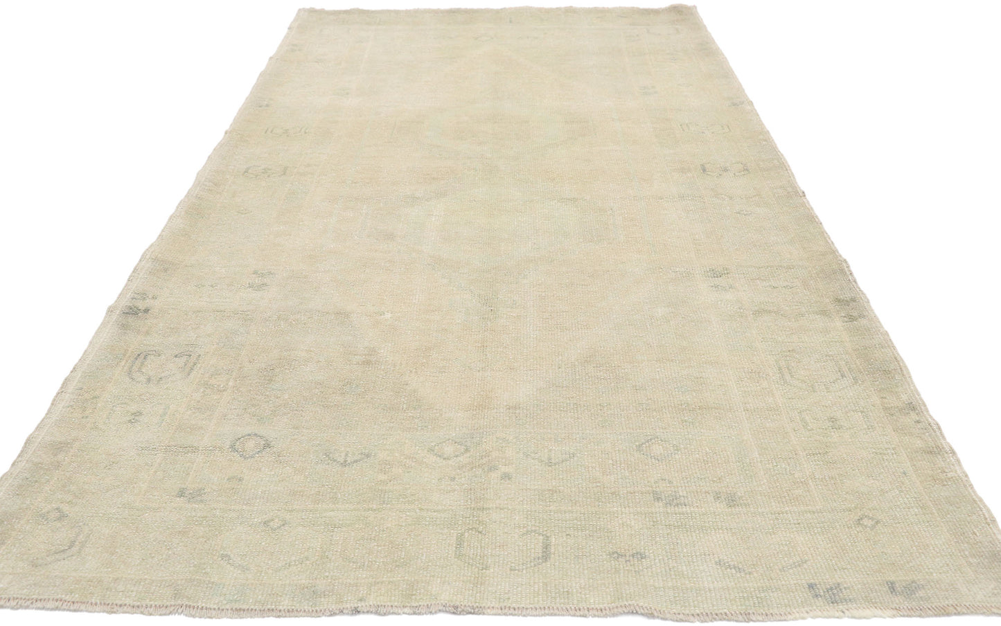 4 x 8 Vintage Turkish Oushak Rug 52676