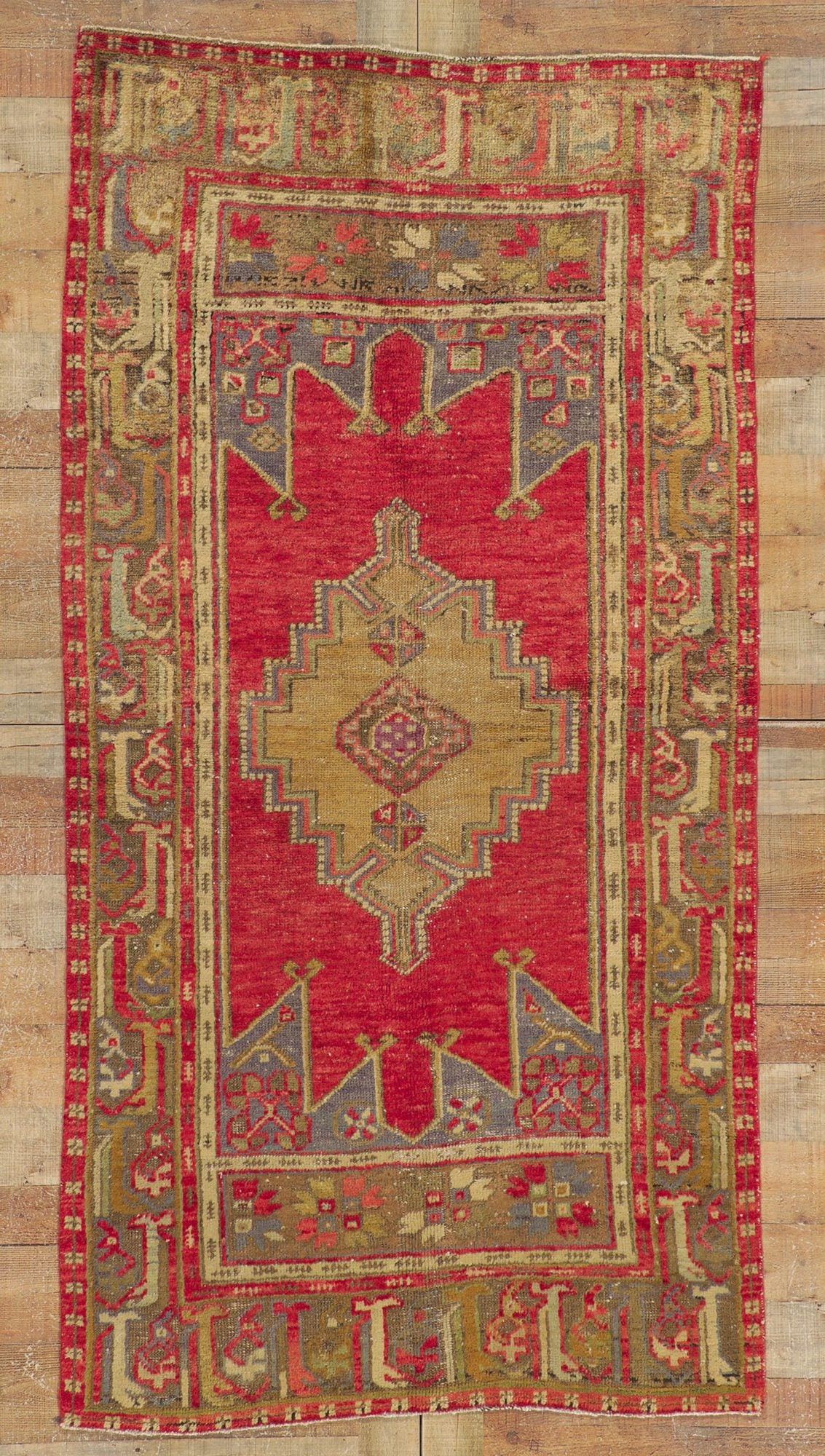 4 x 8 Vintage Turkish Oushak Rug 51165