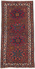 4 x 9 Antique Caucasian Kazak Rug 73306