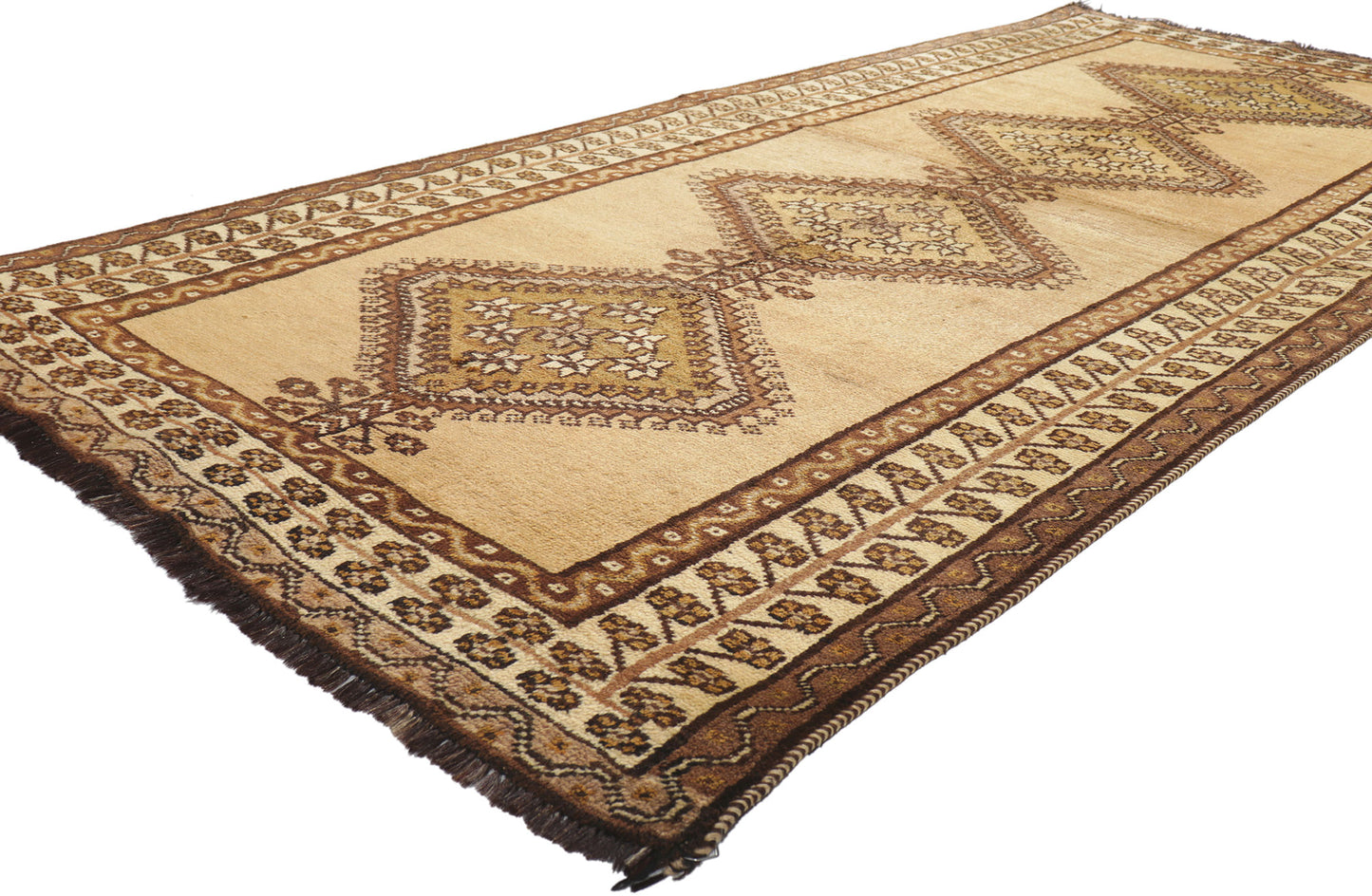4 x 9 Vintage Persian Shiraz Rug 75056
