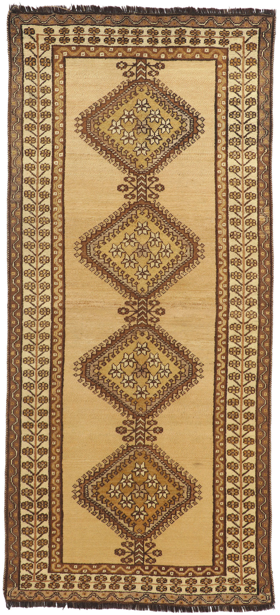 4 x 9 Vintage Persian Shiraz Rug 75056
