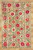 5 x 7 Antique Uzbek Suzani Tapestry 78513