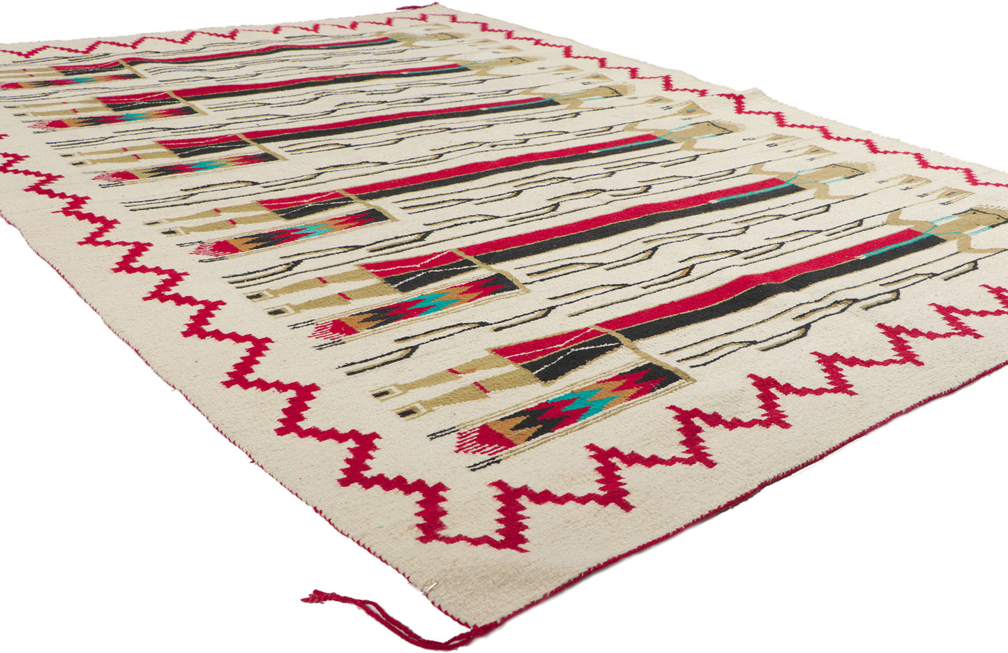 5 x 7 Vintage Yeibichai Navajo Rug 78502