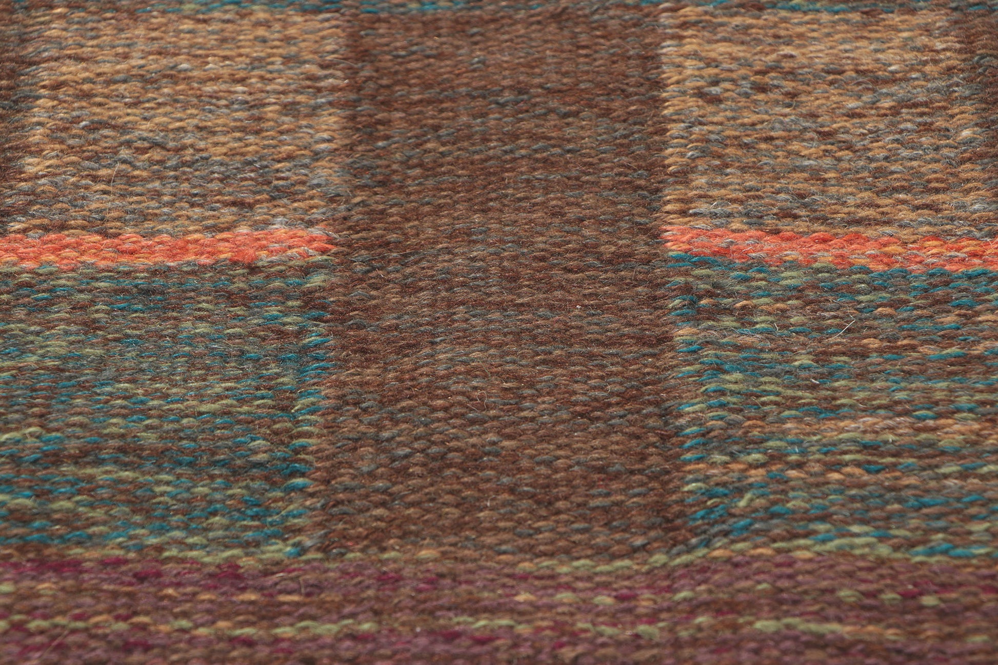 5 x 8 Inga-Mi Vannerus Rydgren Vintage Swedish Rollakan Rug 78494