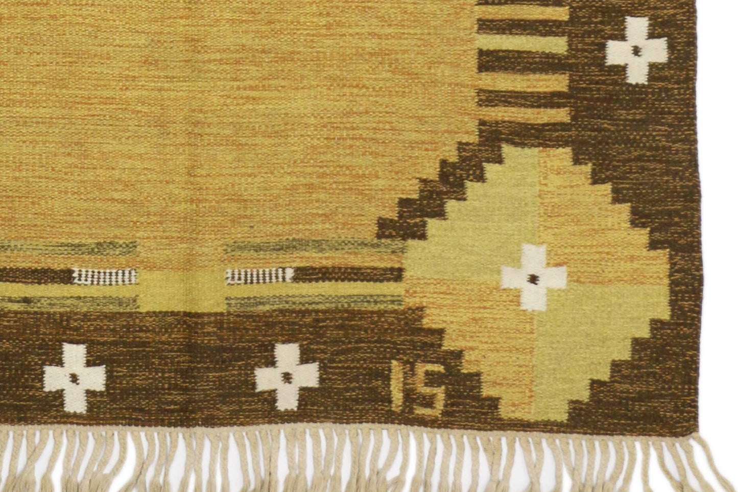 5 x 8 Ingegerd Silow Vintage Swedish Rollakan Rug 77034