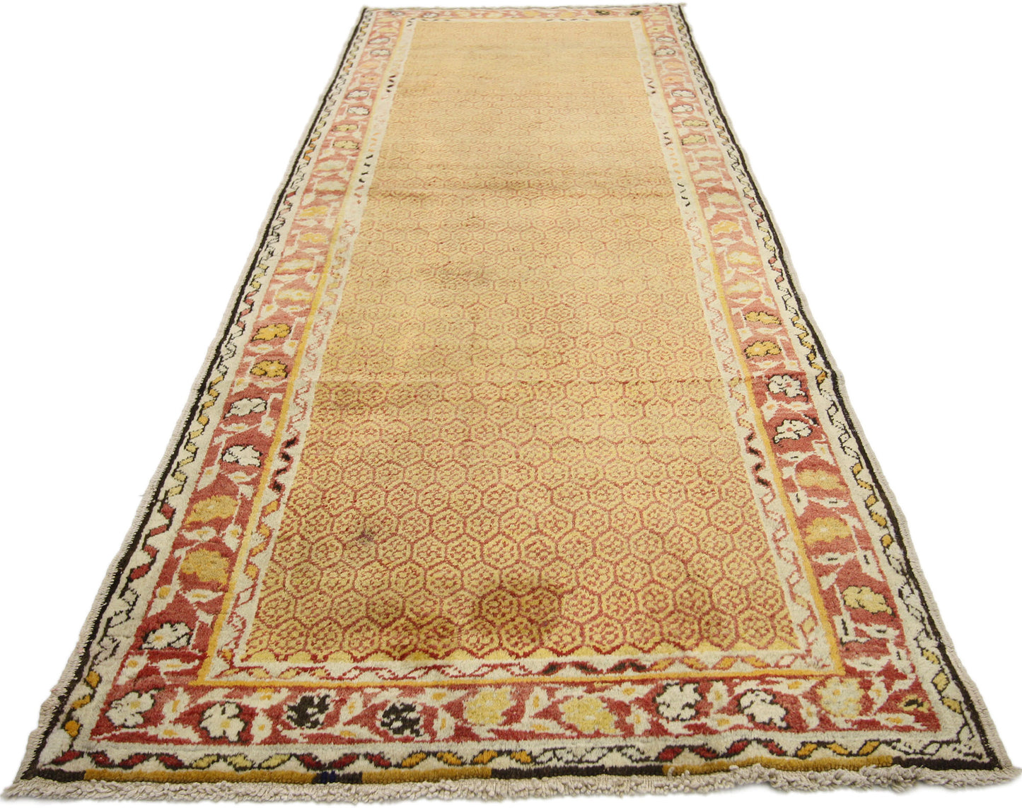 3 x 8 Vintage Turkish Oushak Runner 50006