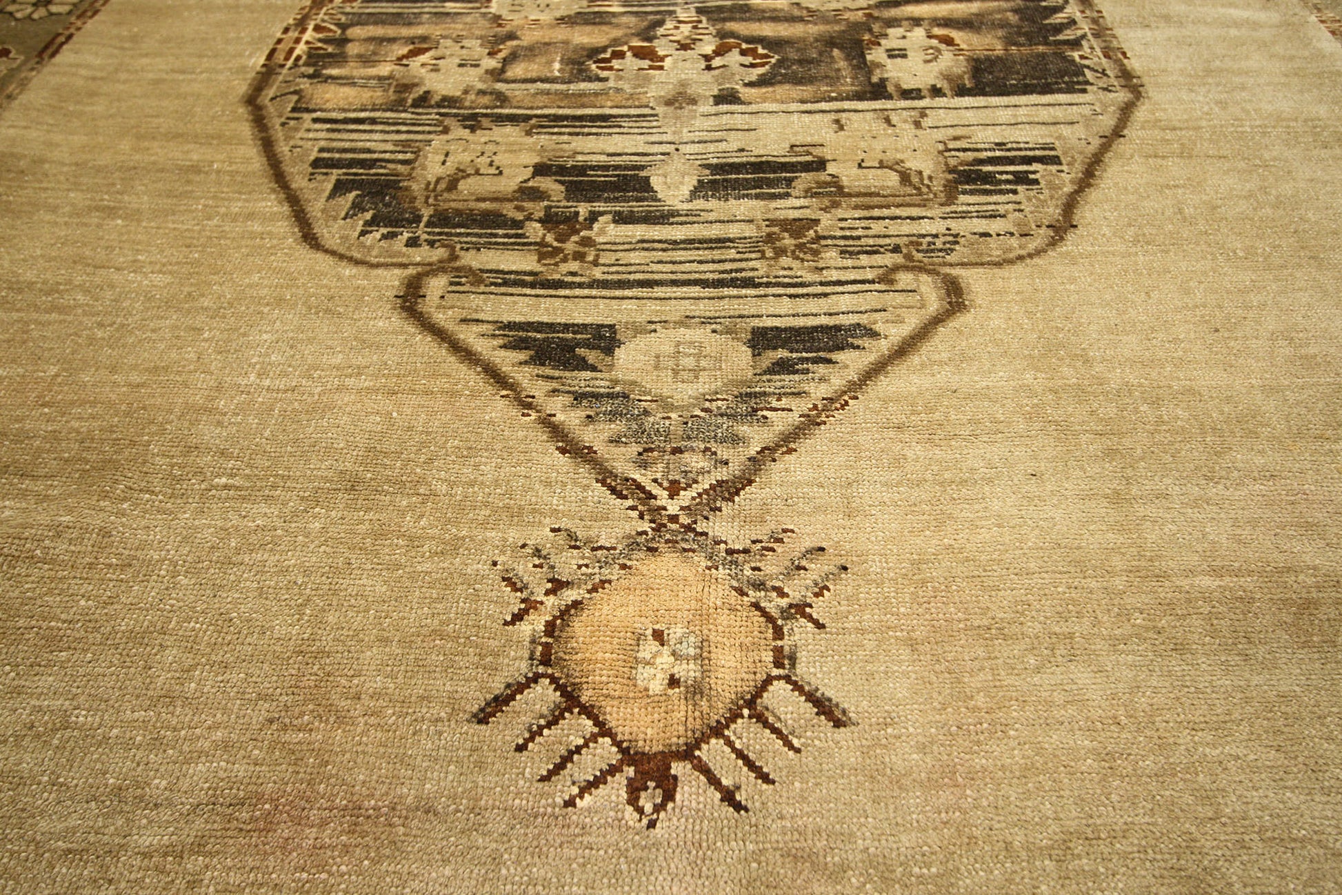 5 x 12 Vintage Turkish Oushak Rug 50031