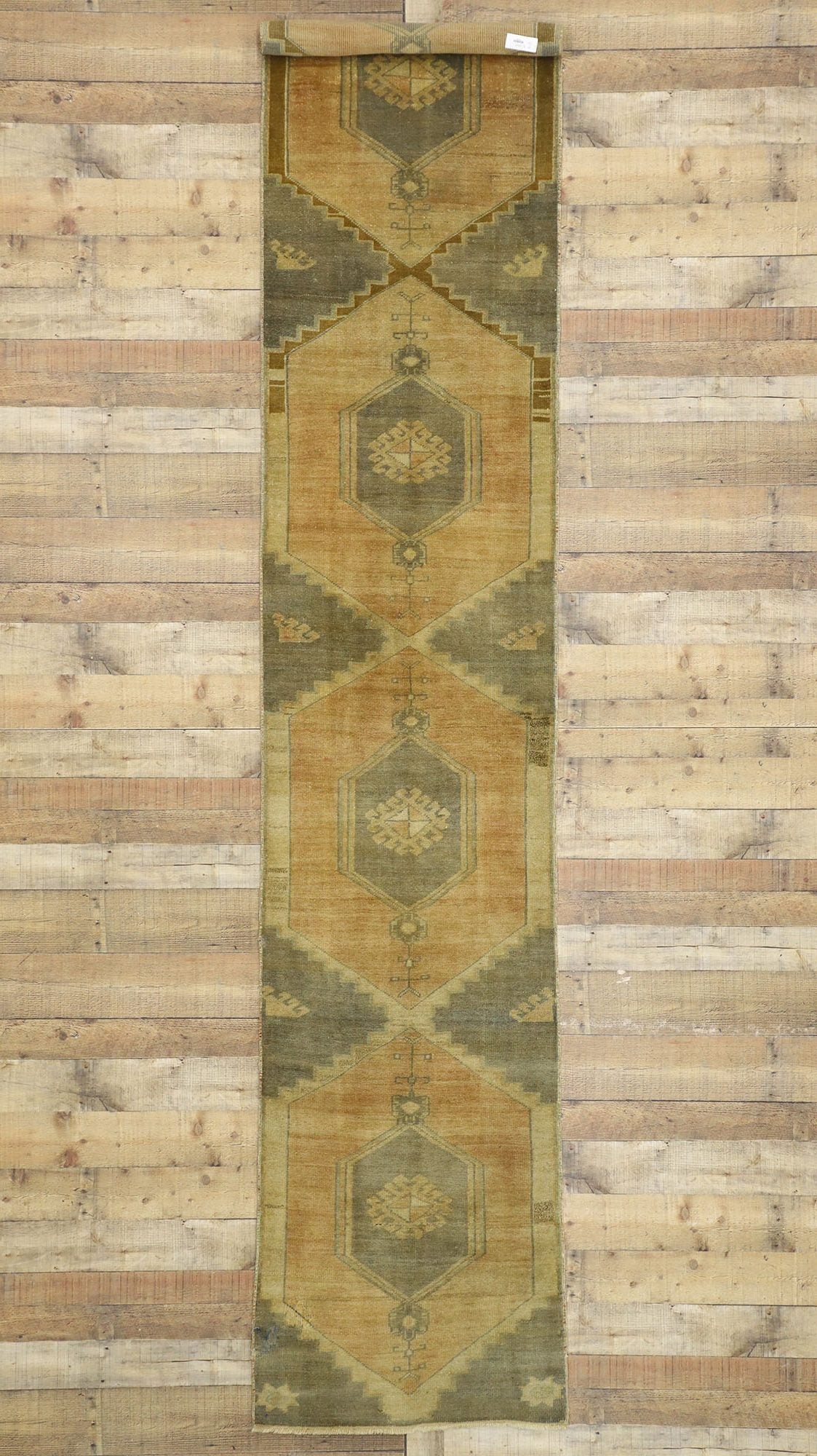3 x 12 Vintage Turkish Oushak Rug 50038