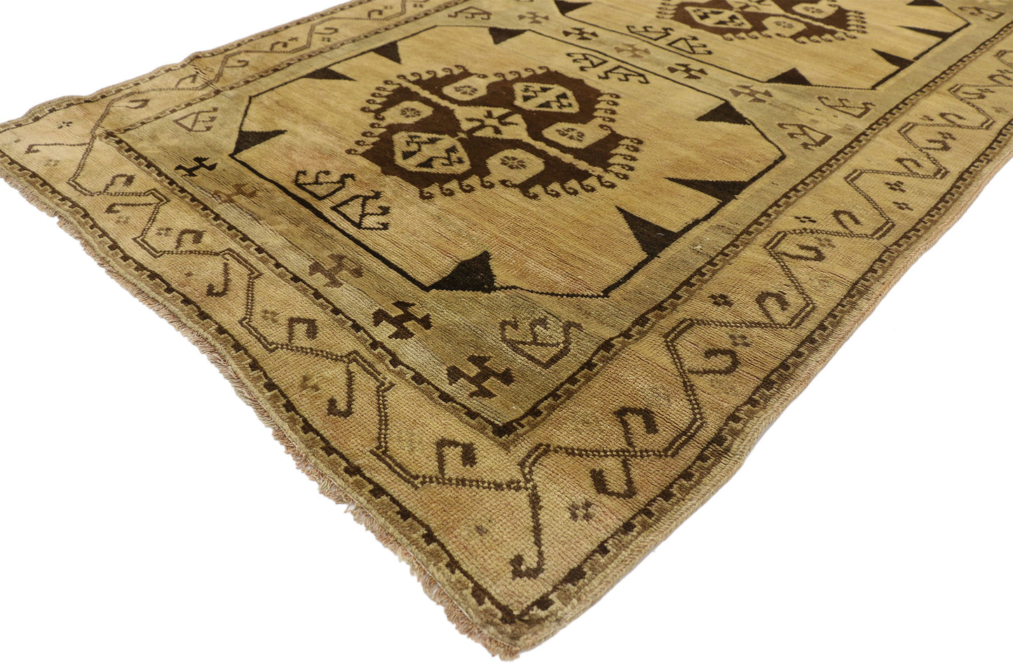 4 x 16 Vintage Oushak Rug 50046