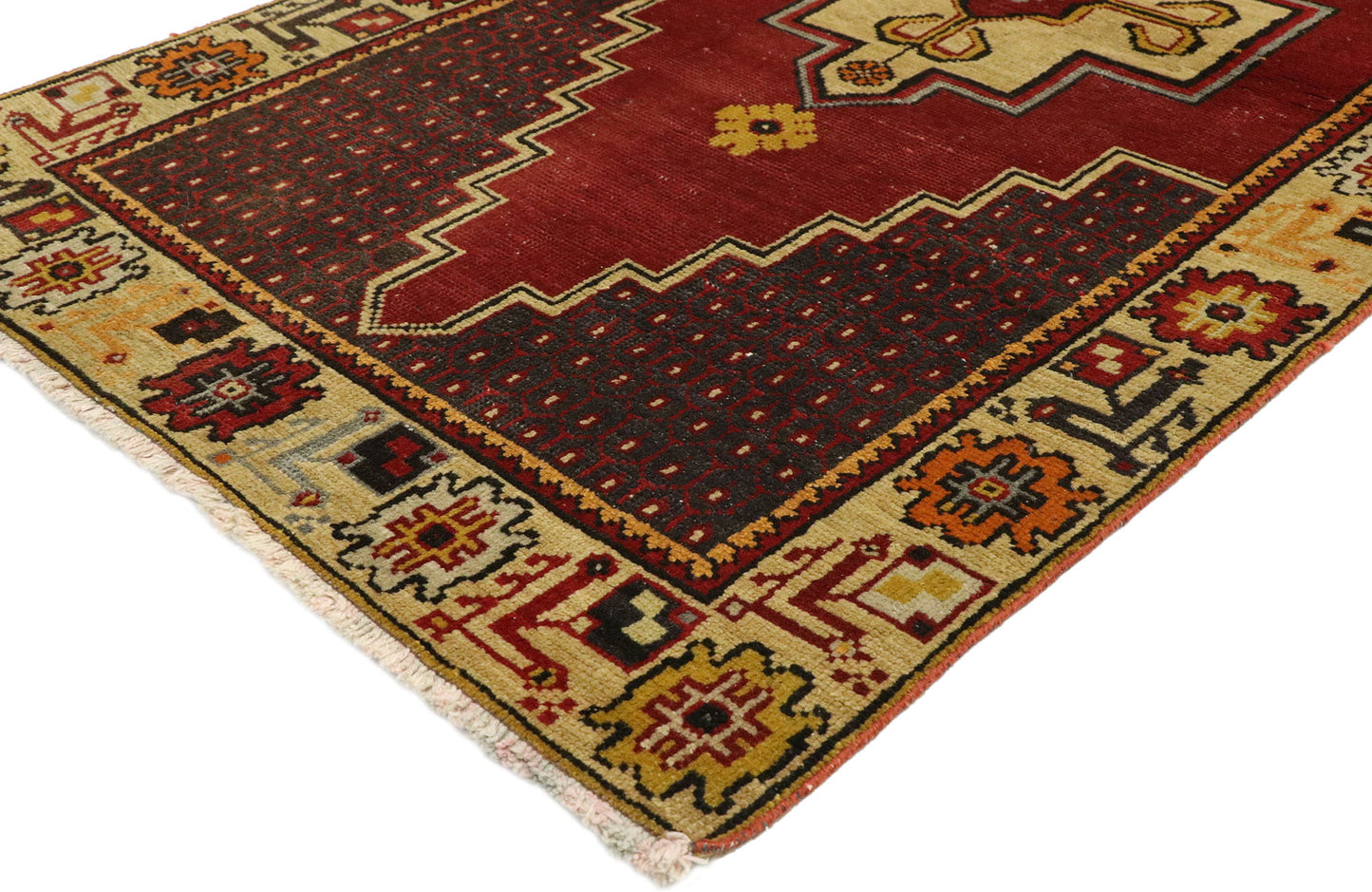 3 x 5 Vintage Turkish Oushak Rug 50054