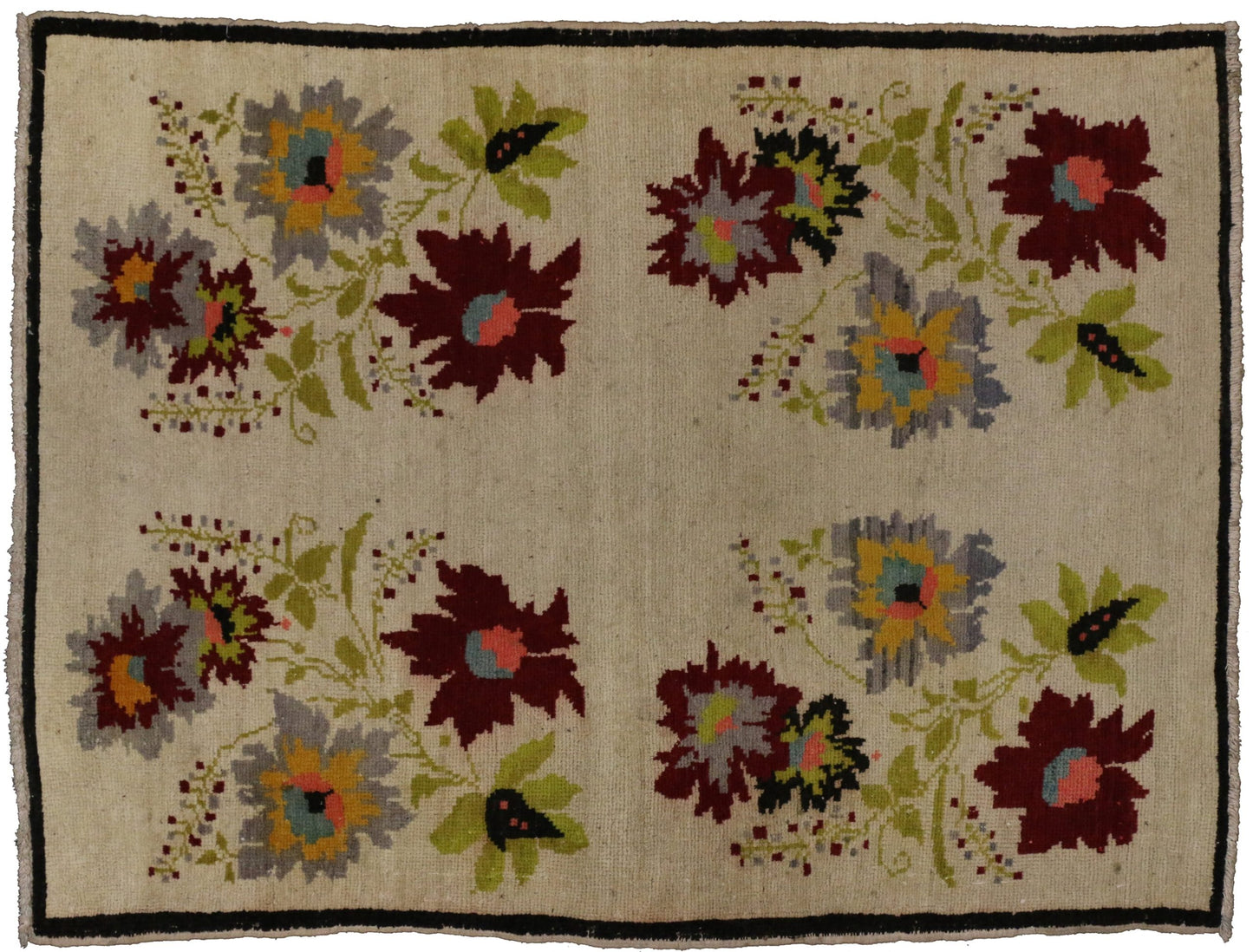 3 x 4 Vintage Oushak Rug 50059