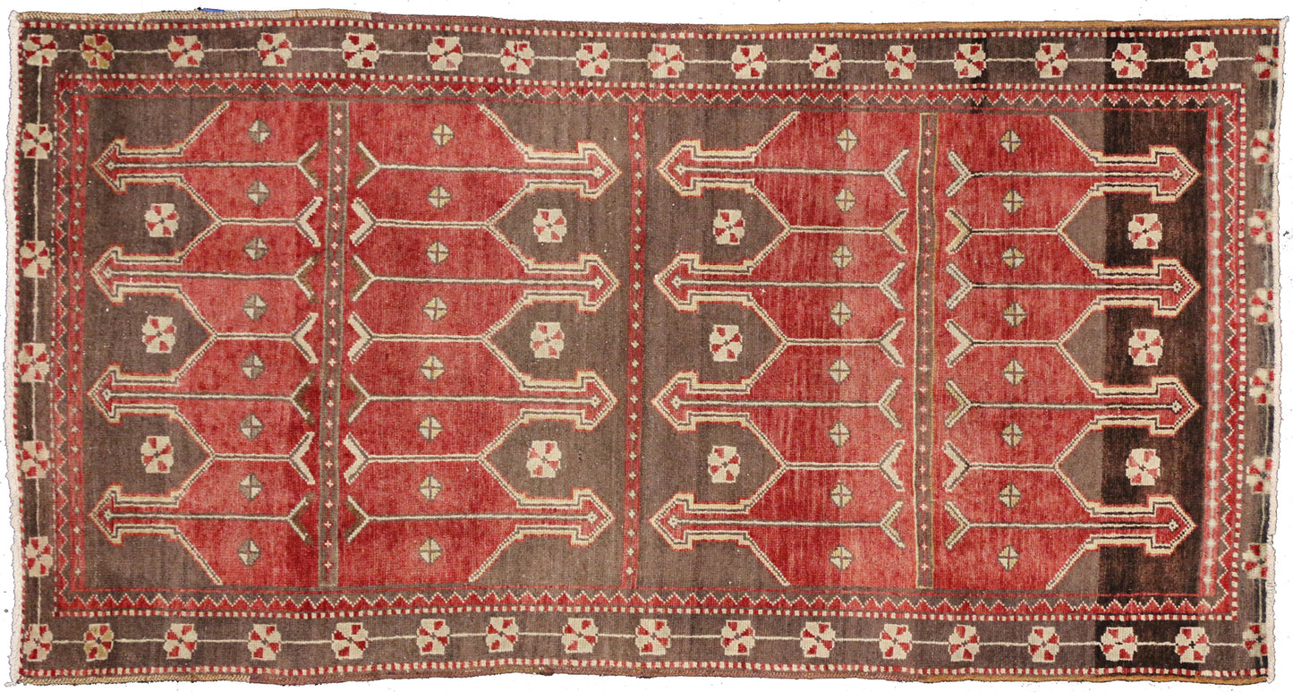 3 x 6 Vintage Turkish Prayer Rug 50070