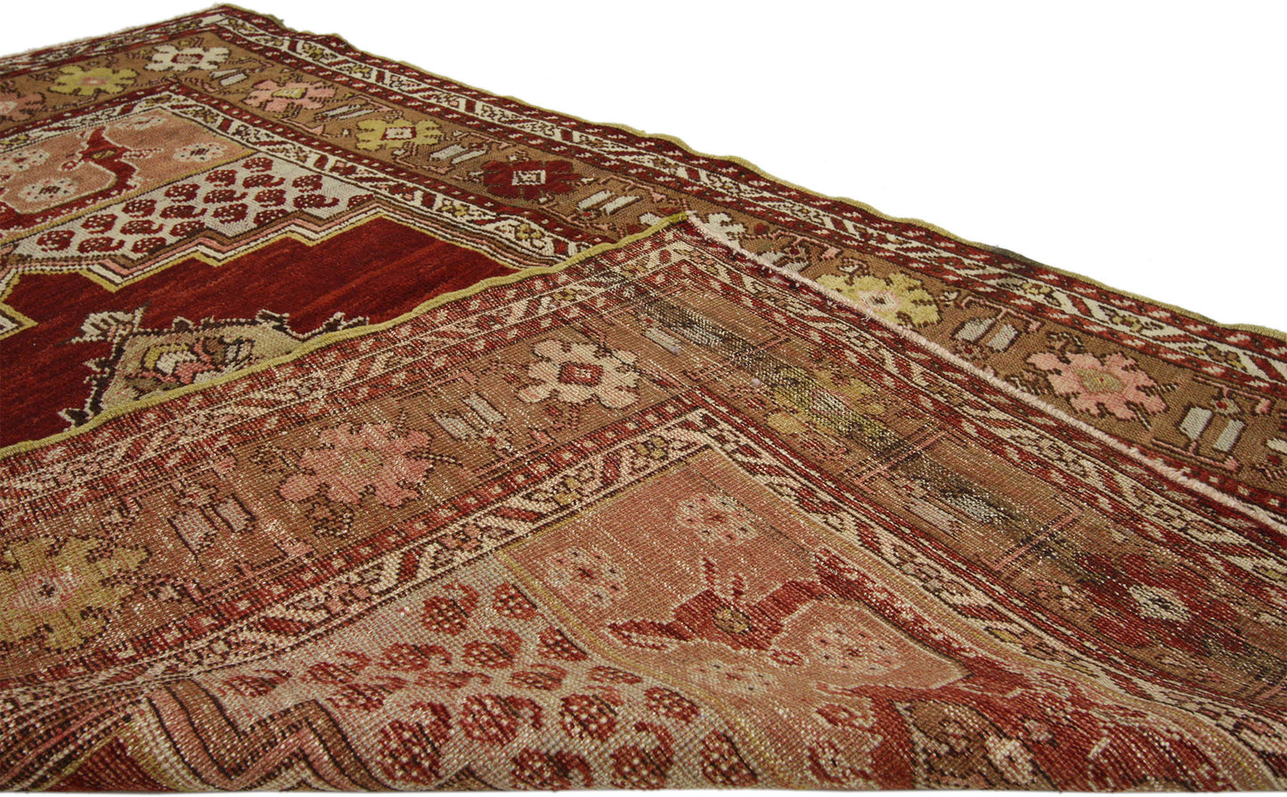 3 x 5 Vintage Turkish Oushak Rug 50077
