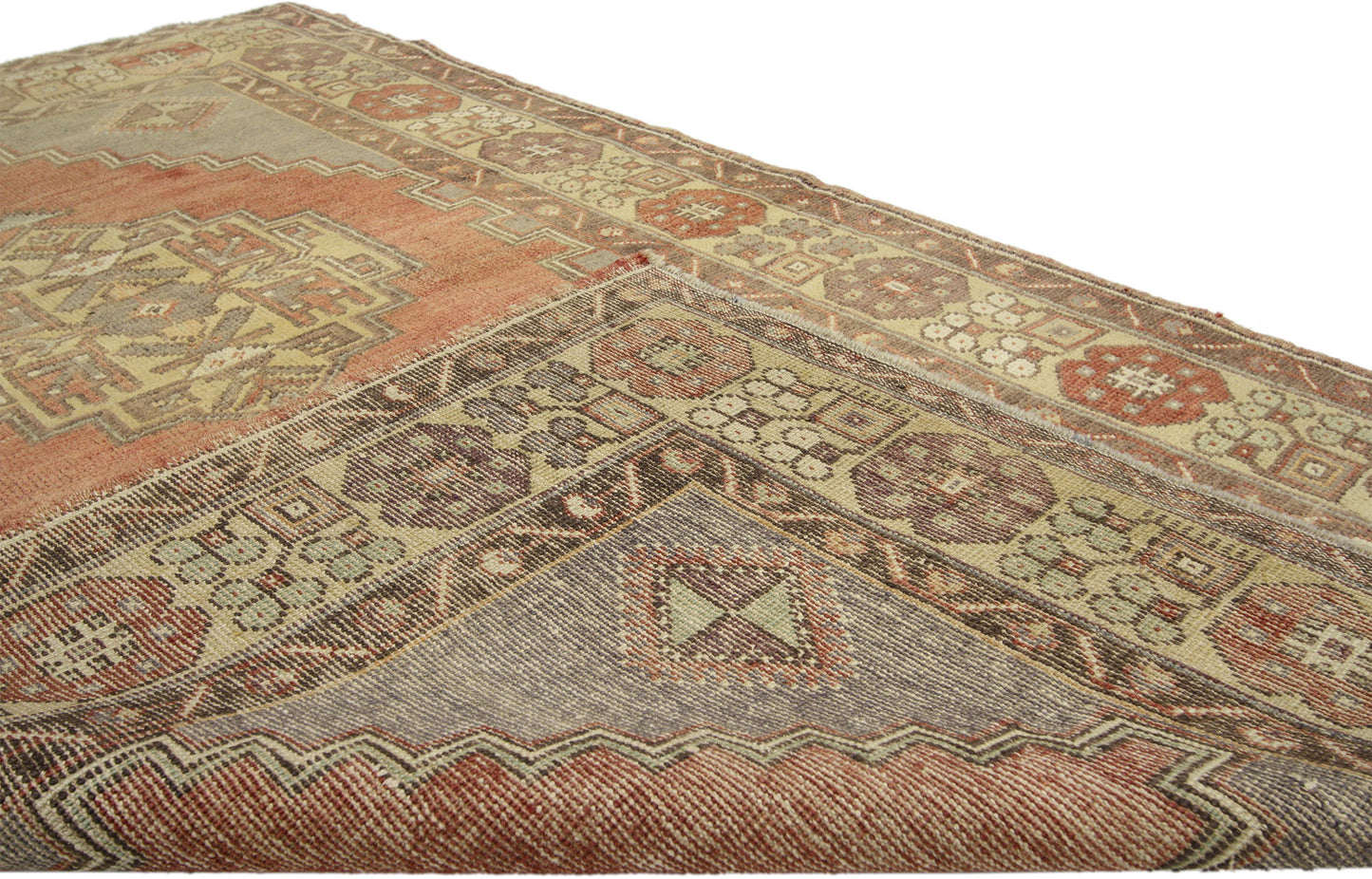 4 x 6 Vintage Oushak Rug 50078