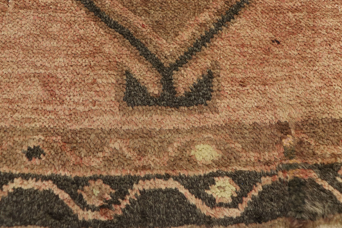 4 x 14 Vintage Turkish Oushak Rug 50081