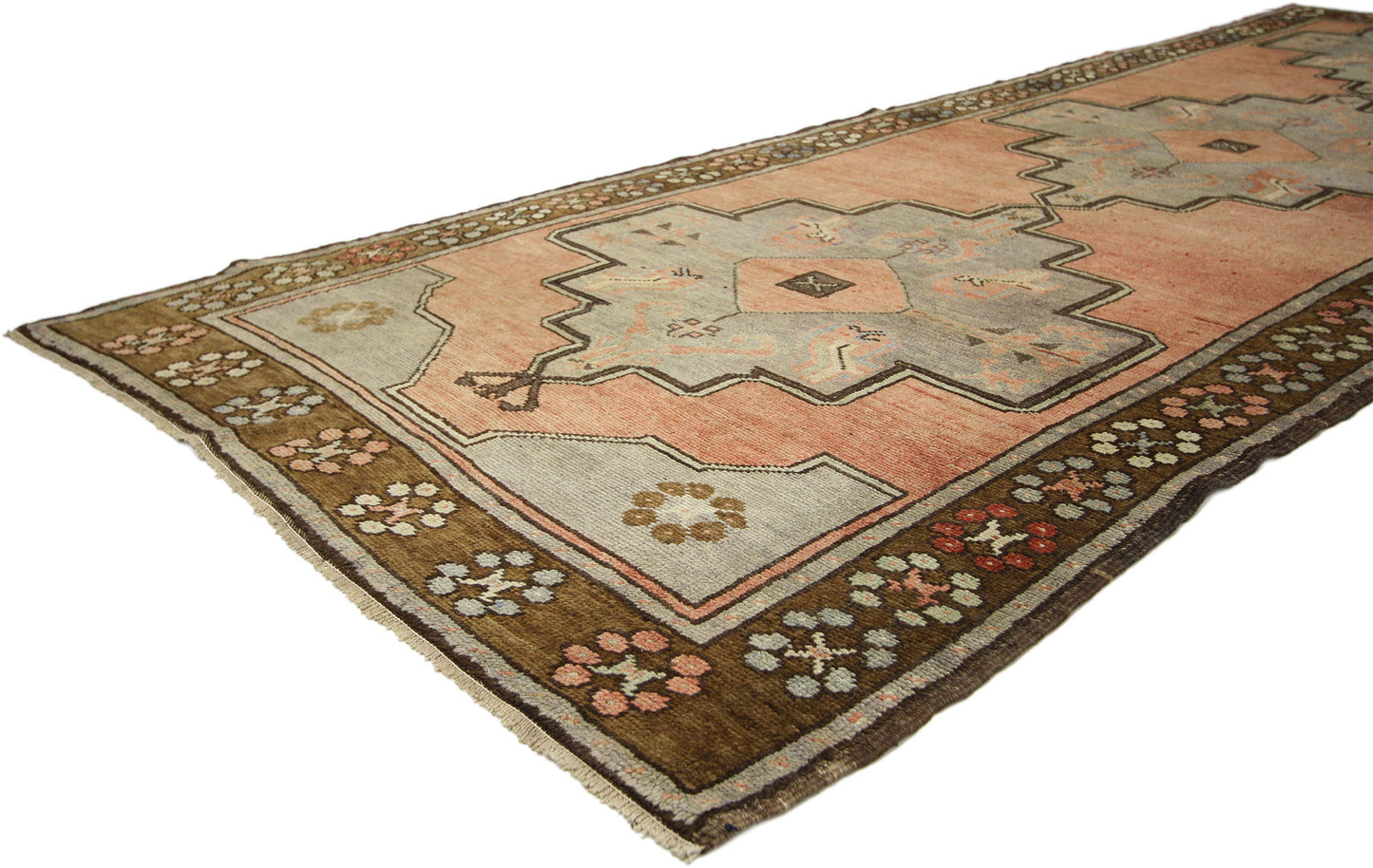 4 x 11 Vintage Oushak Runner 50088