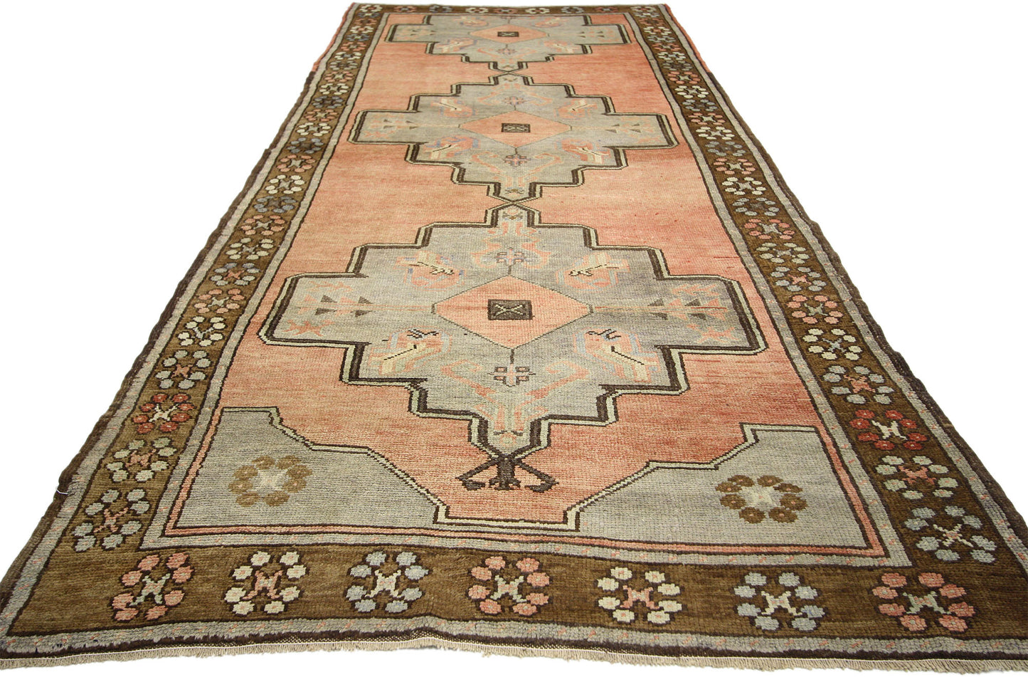 4 x 11 Vintage Oushak Runner 50088