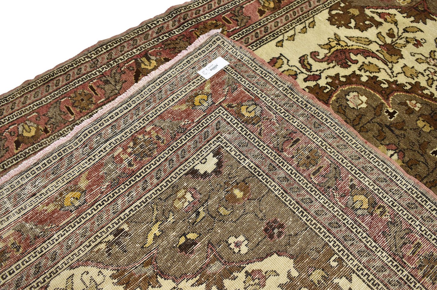 4 x 6 Vintage Turkish Oushak Rug 50094