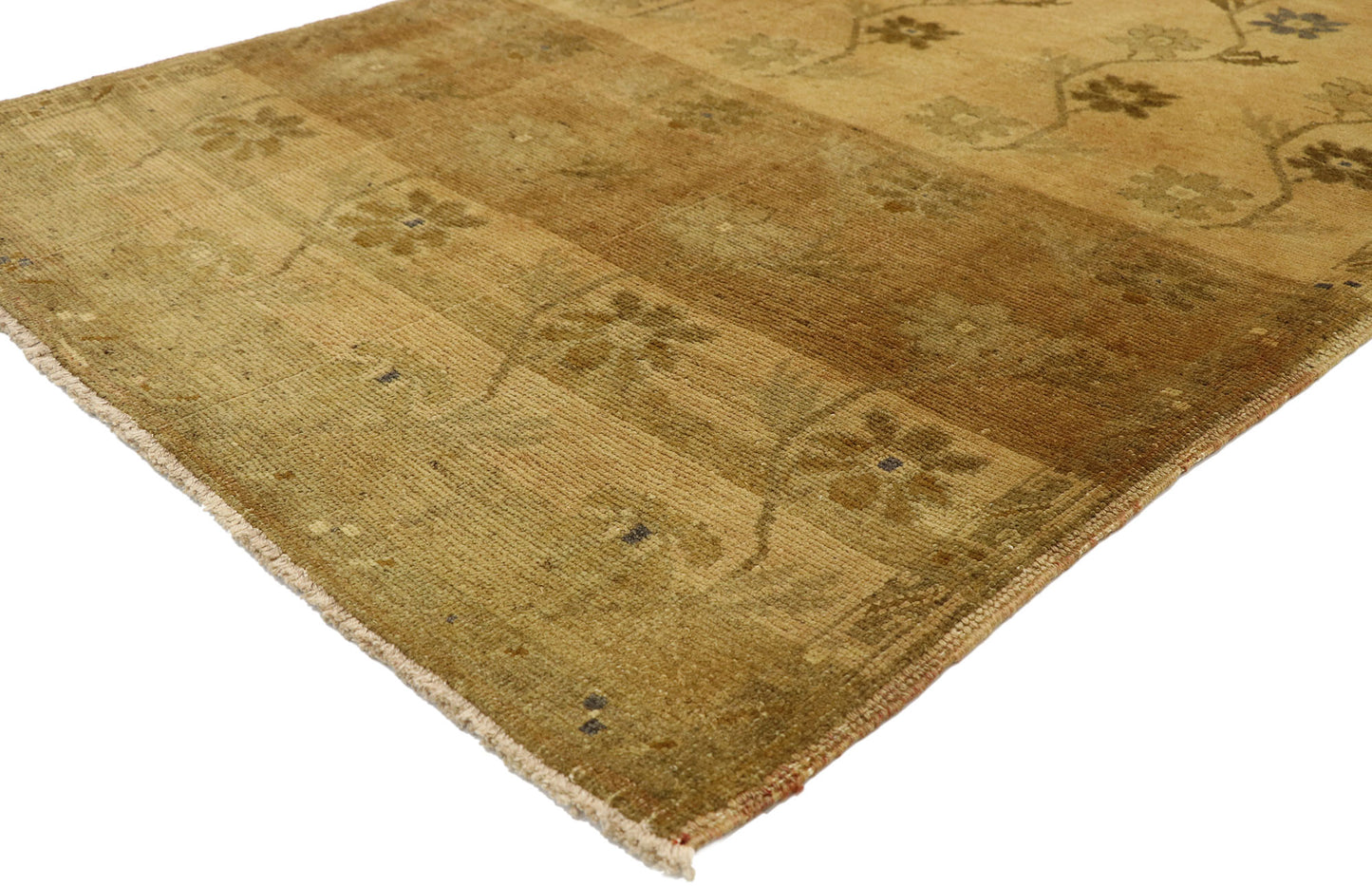 3 x 6 Vintage Turkish Oushak Rug 50128