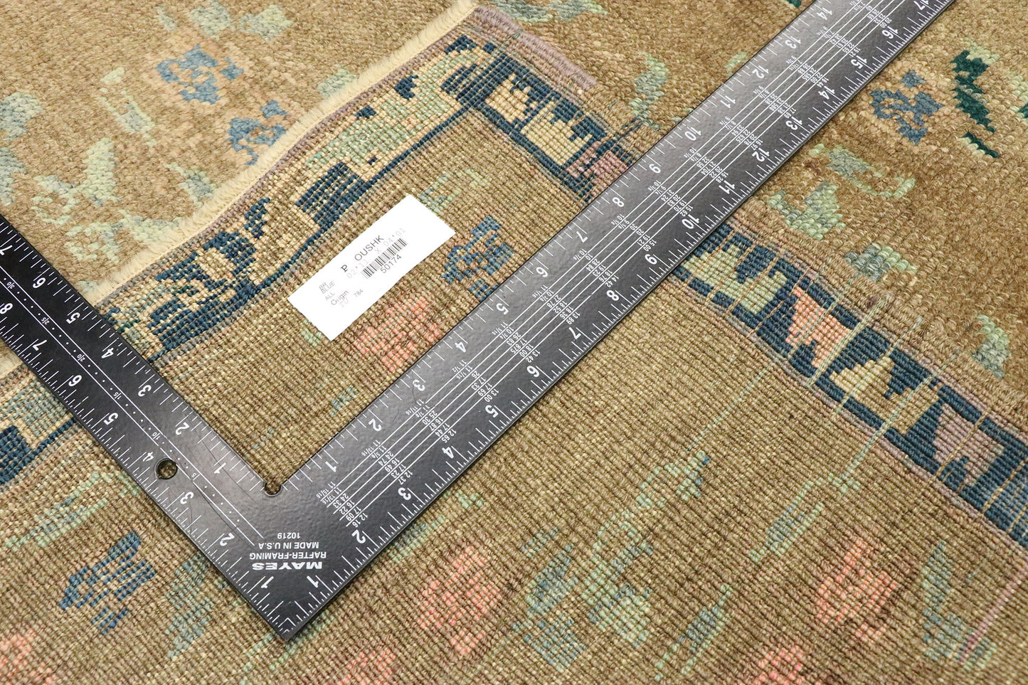 3 x 4 Vintage Turkish Oushak Rug 50174