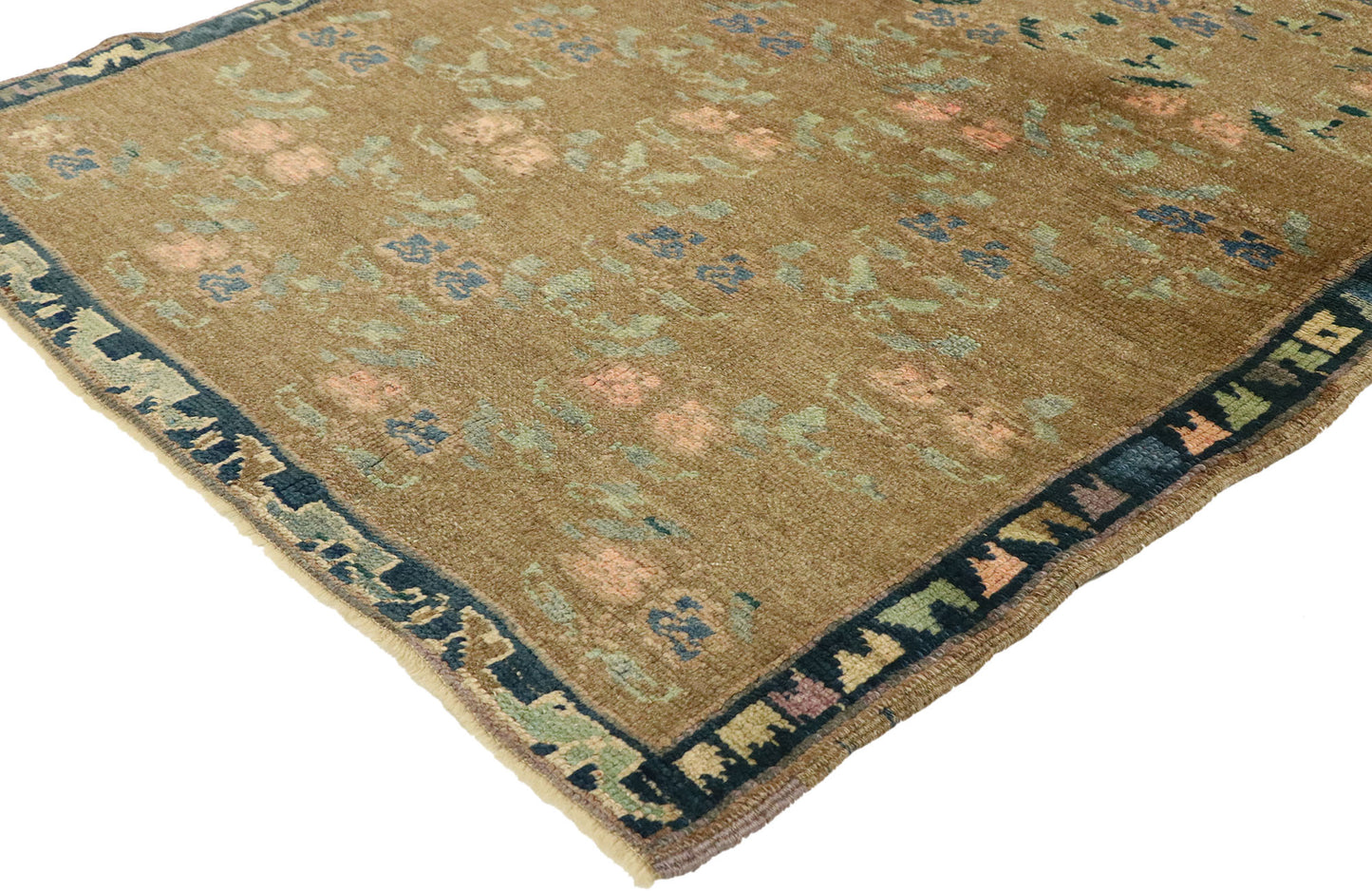 3 x 4 Vintage Turkish Oushak Rug 50174