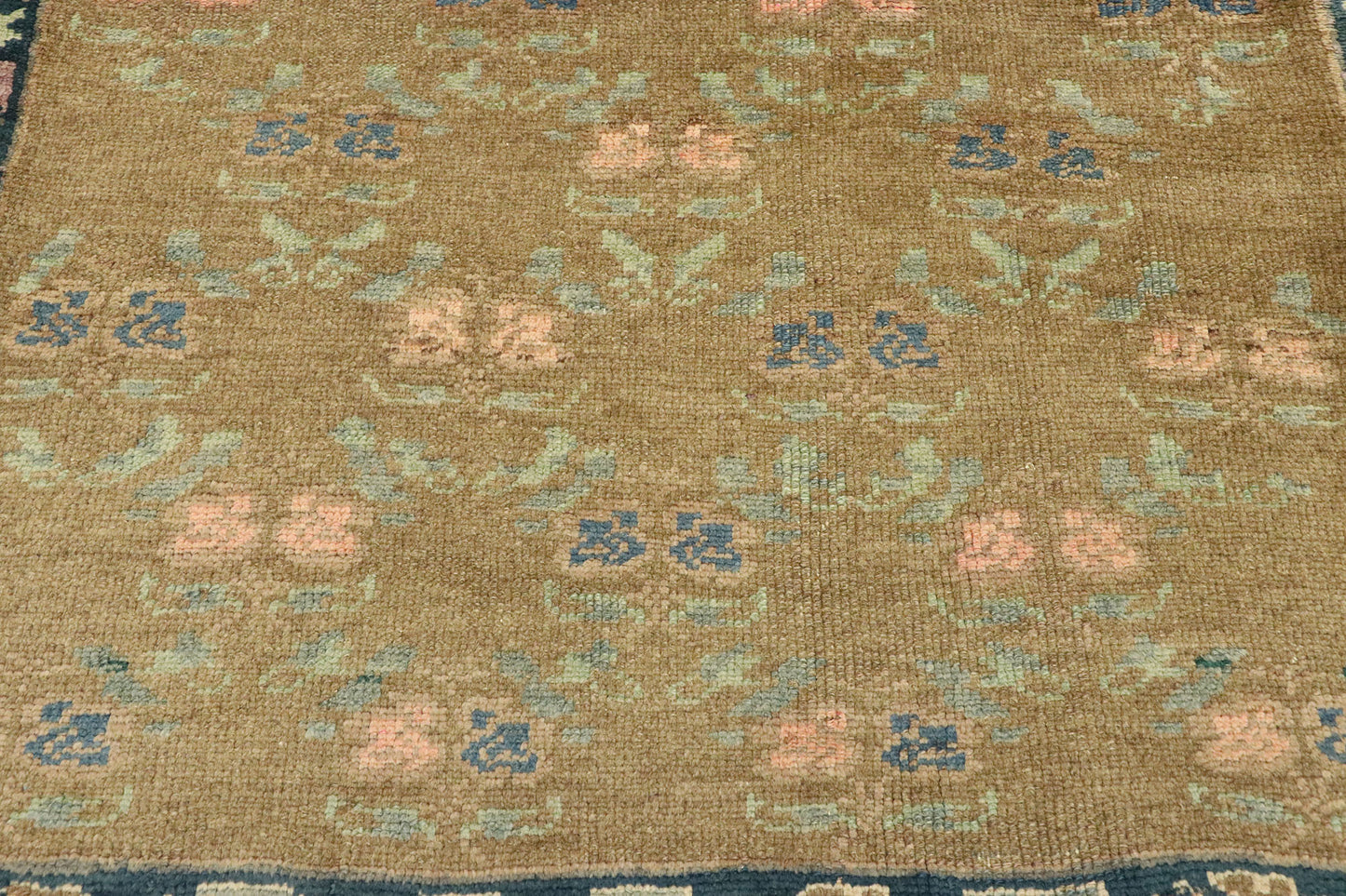 3 x 4 Vintage Turkish Oushak Rug 50174