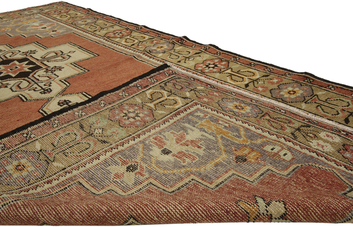 4 x 7 Vintage Turkish Oushak Rug 50177