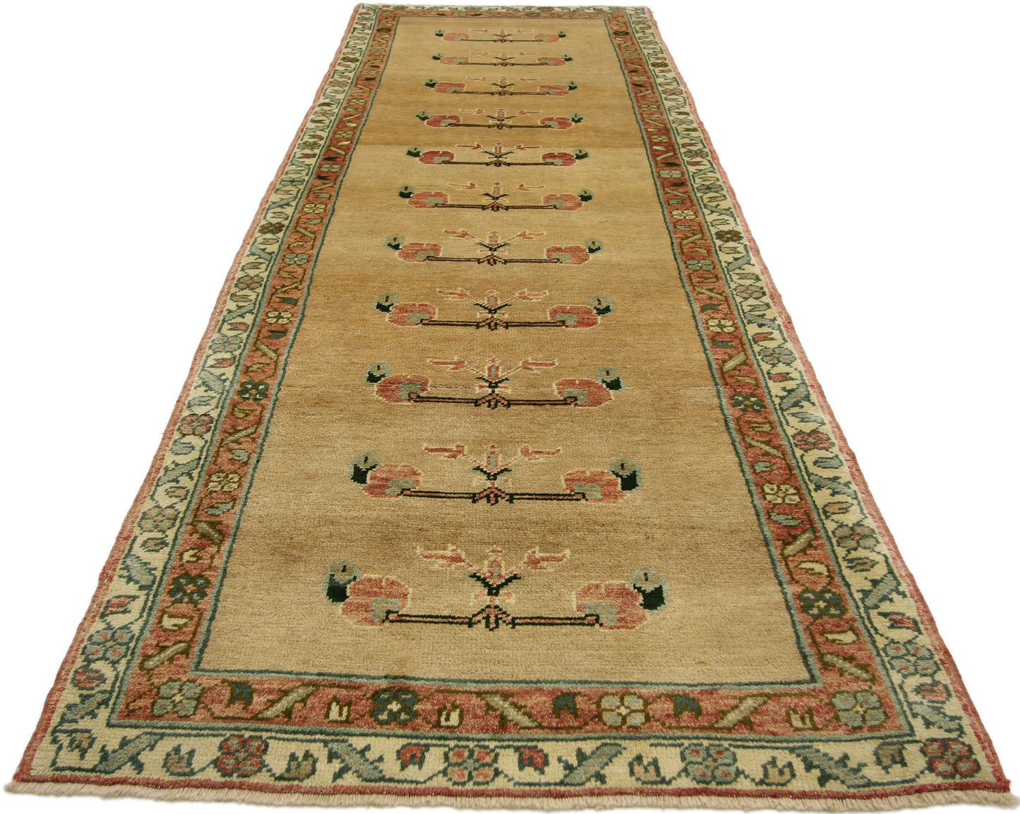 3 x 10 Vintage Turkish Oushak Runner 50189