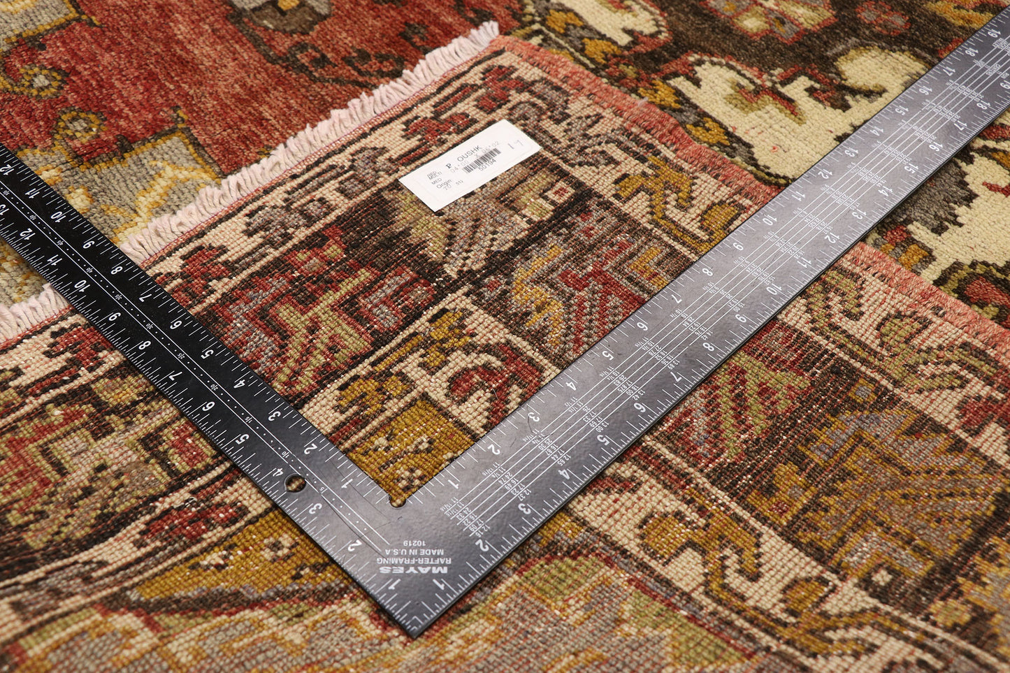 4 x 6 Vintage Turkish Oushak Rug 50194