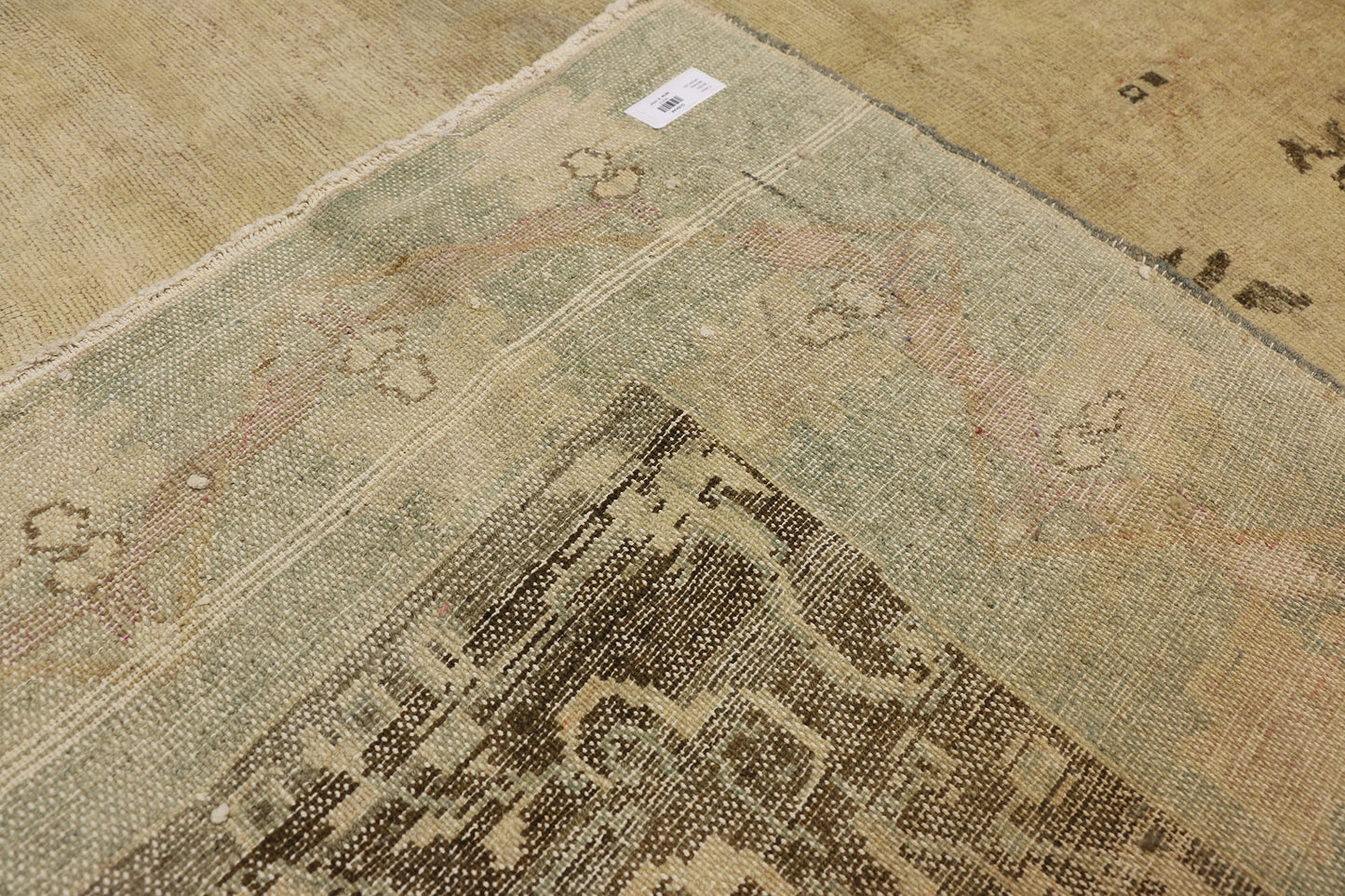 9 x 11 Vintage Turkish Oushak Rug 50213