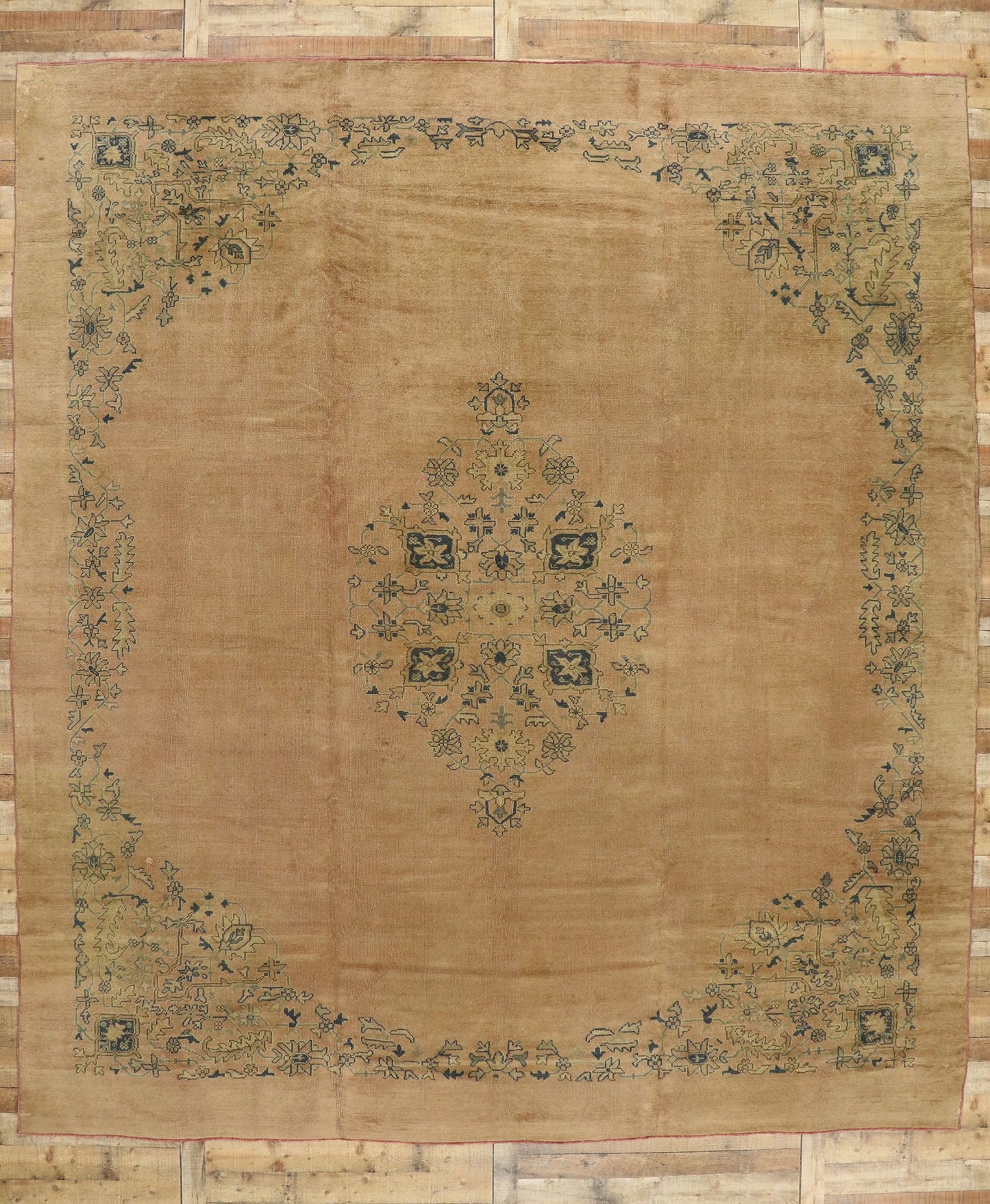 12 x 14 Antique Turkish Oushak Rug 50214