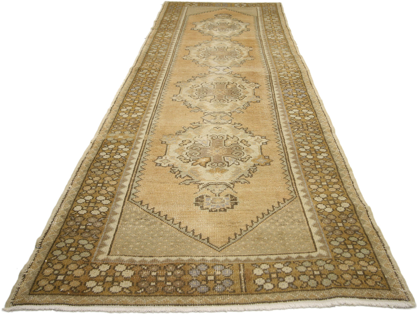3 x 10 Vintage Turkish Oushak Rug 50230