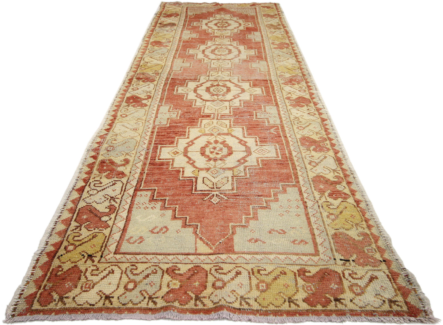 3 x 10 Antique Oushak Rug 50231