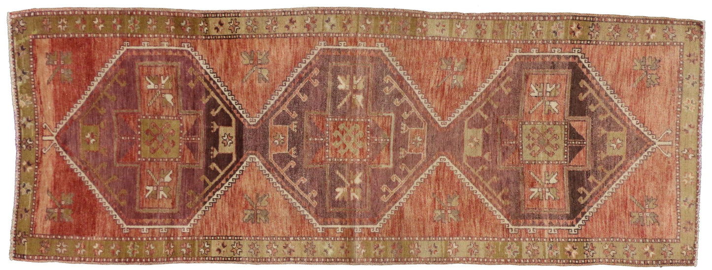 3 x 8 Vintage Oushak Rug 50236