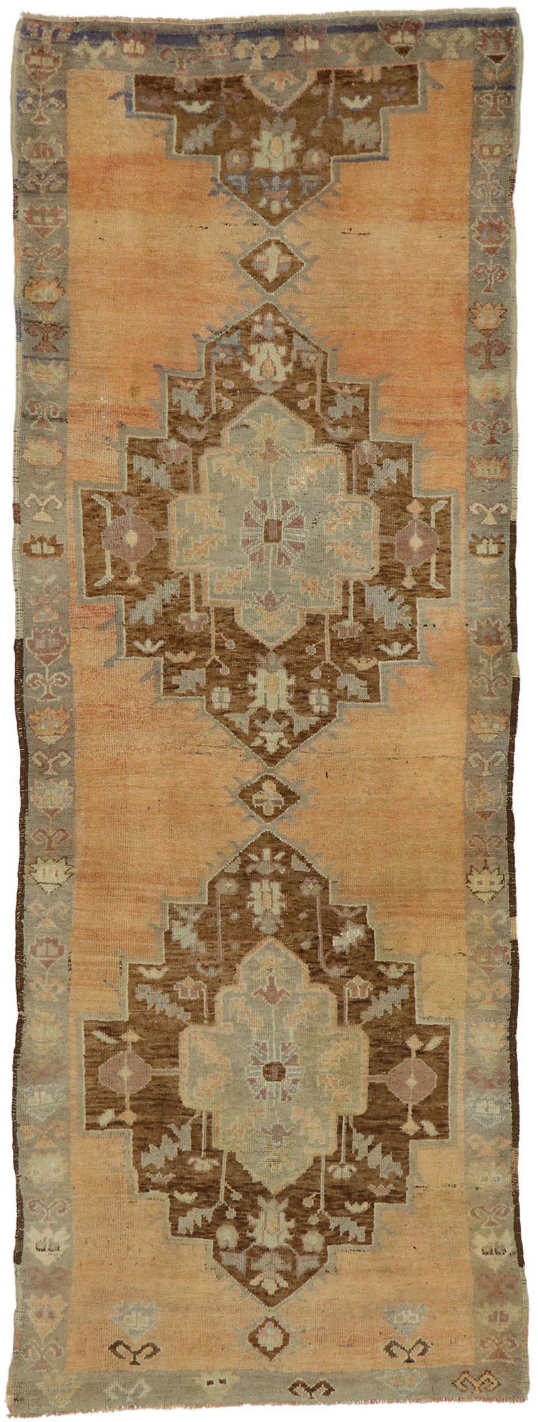 3 x 10 Vintage Turkish Oushak Runner 50260