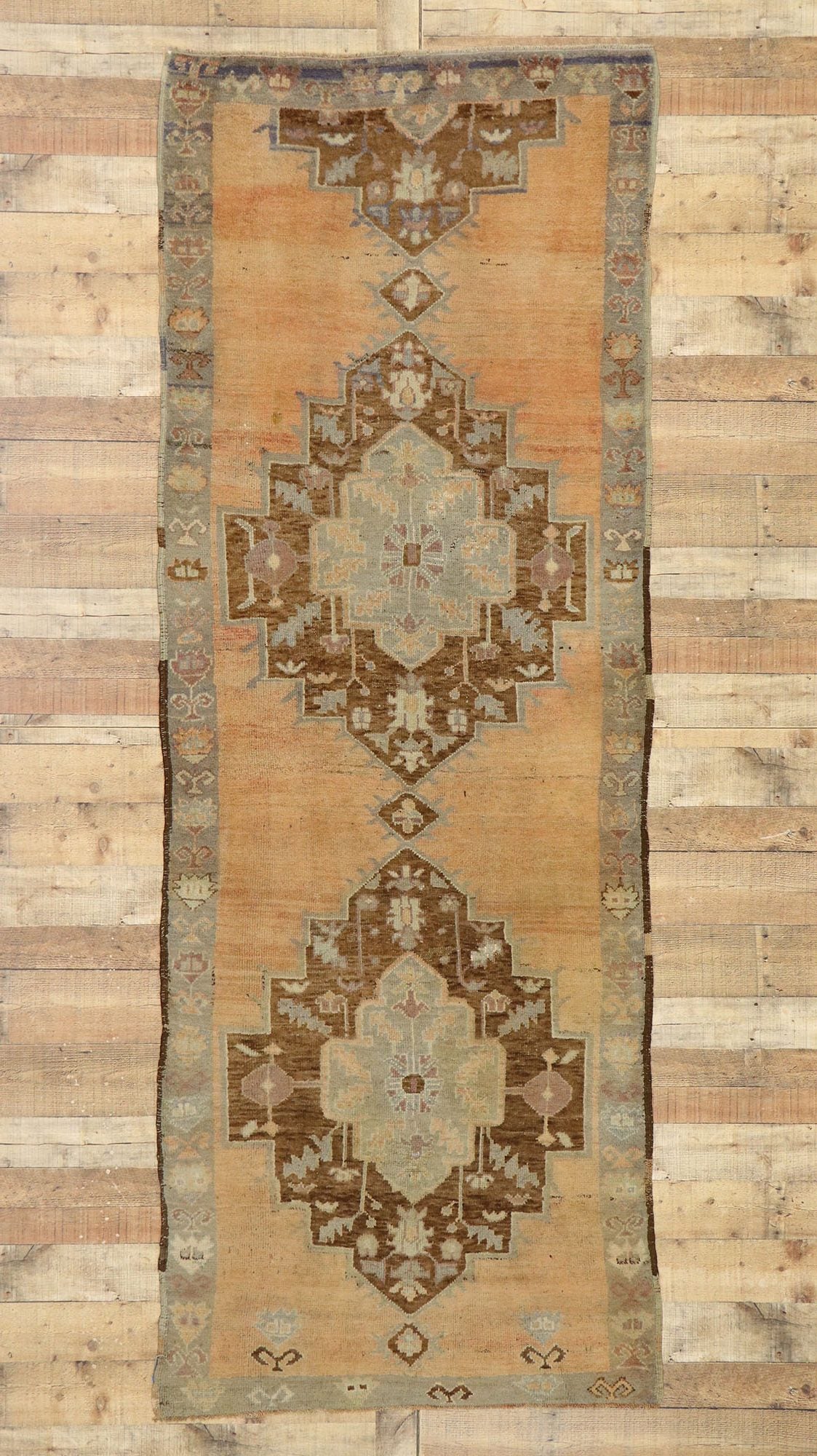 3 x 10 Vintage Turkish Oushak Runner 50260