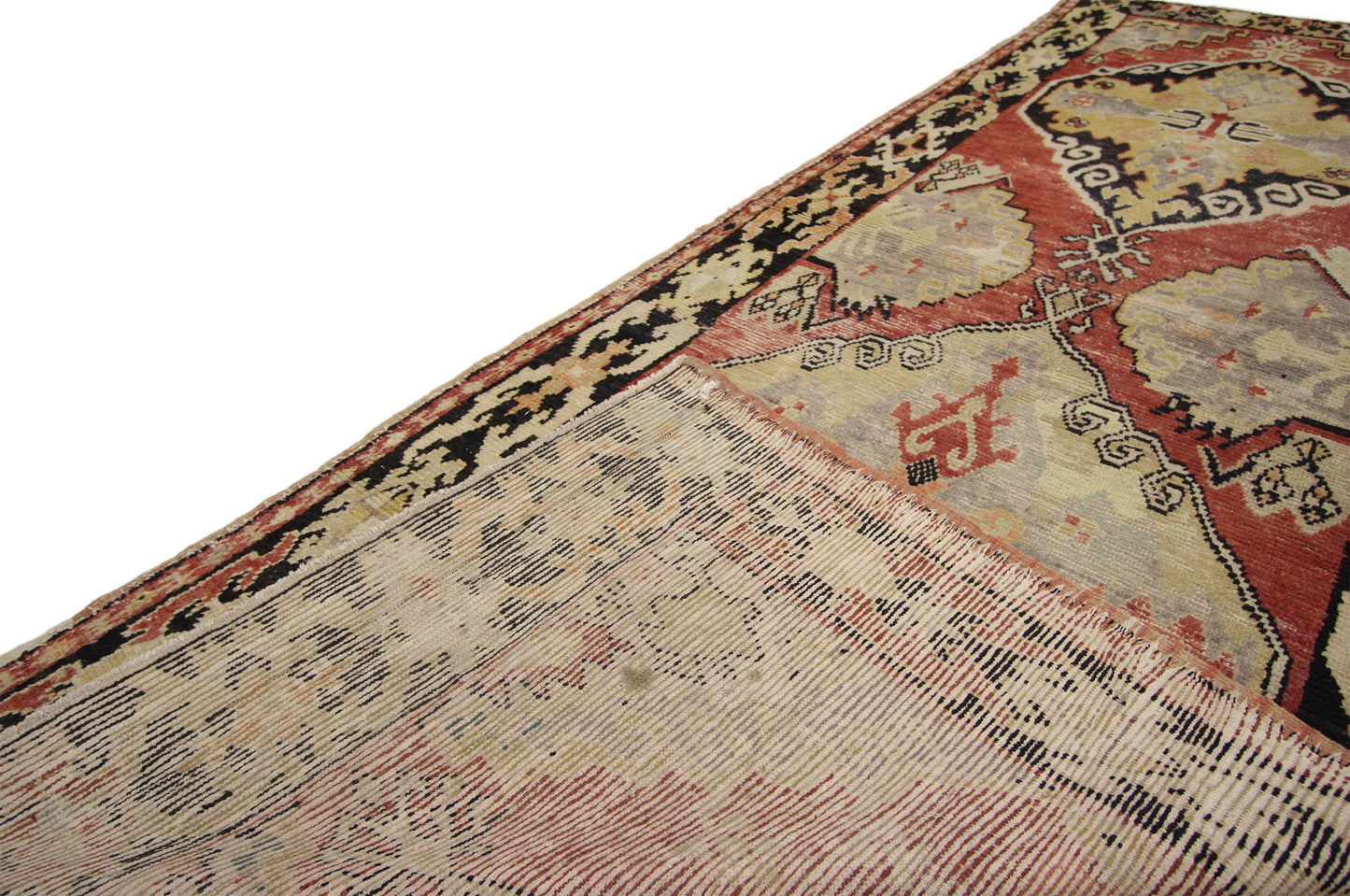 4 x 10 Vintage Turkish Oushak Runner 50277