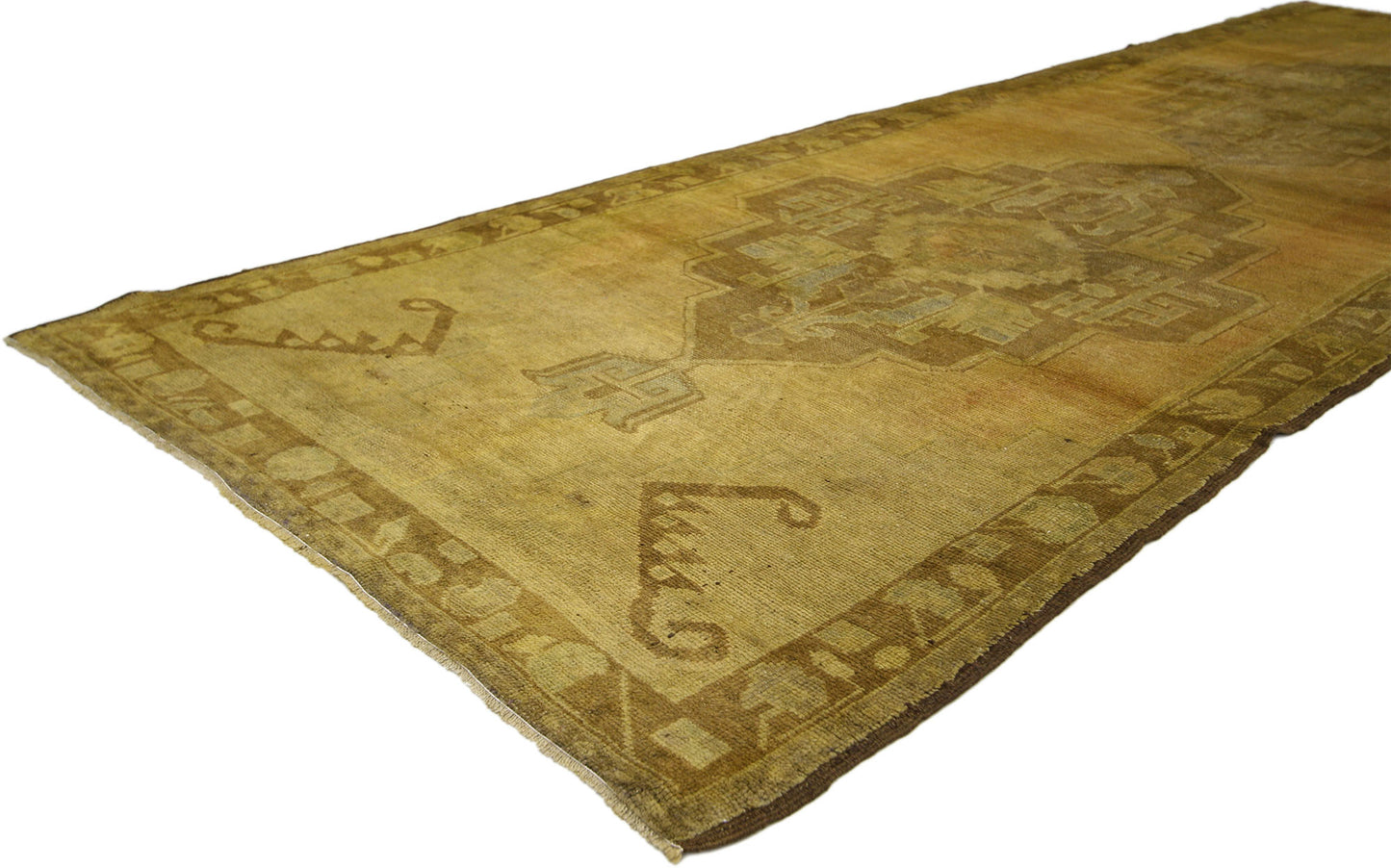4 x 11 Vintage Turkish Oushak Runner 50280