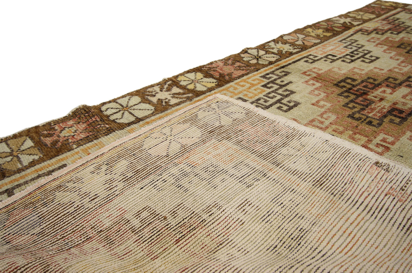 4 x 8 Antique Turkish Oushak Rug 50288