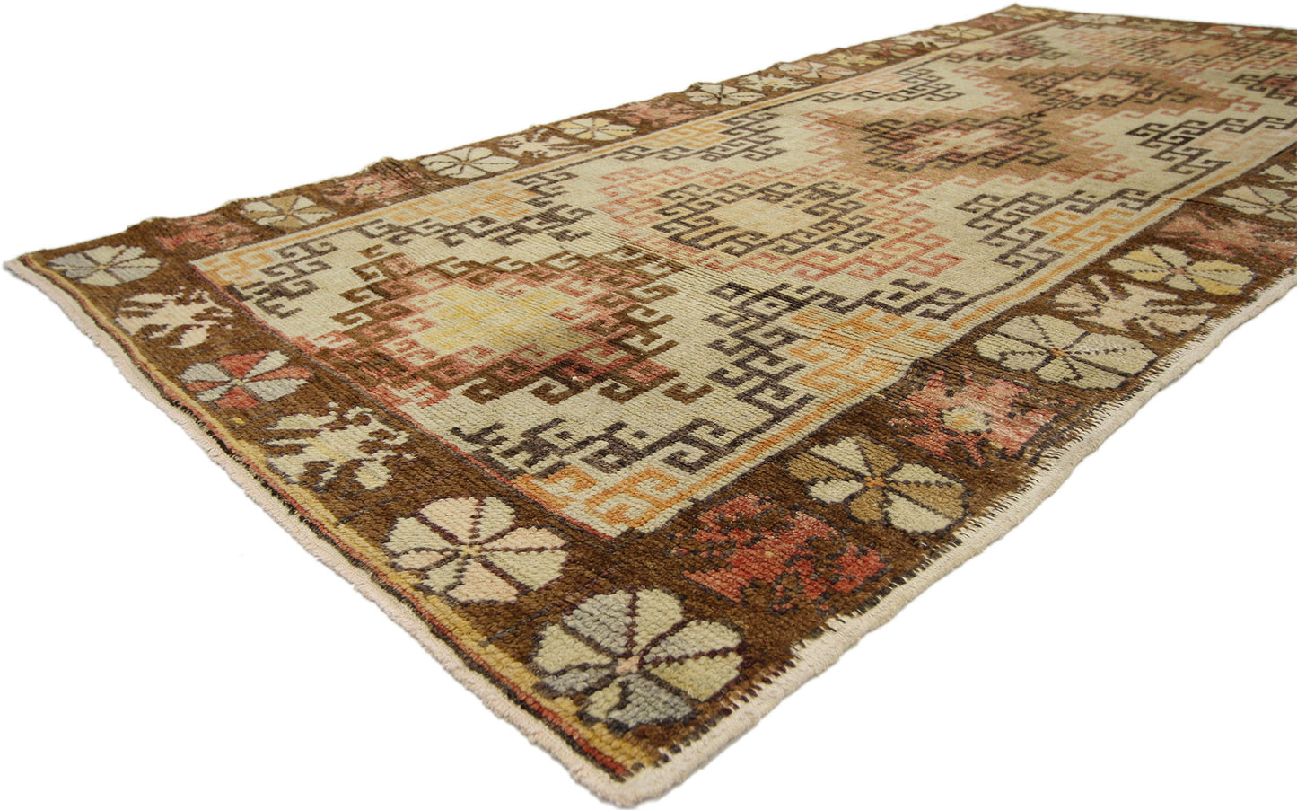 4 x 8 Antique Turkish Oushak Rug 50288