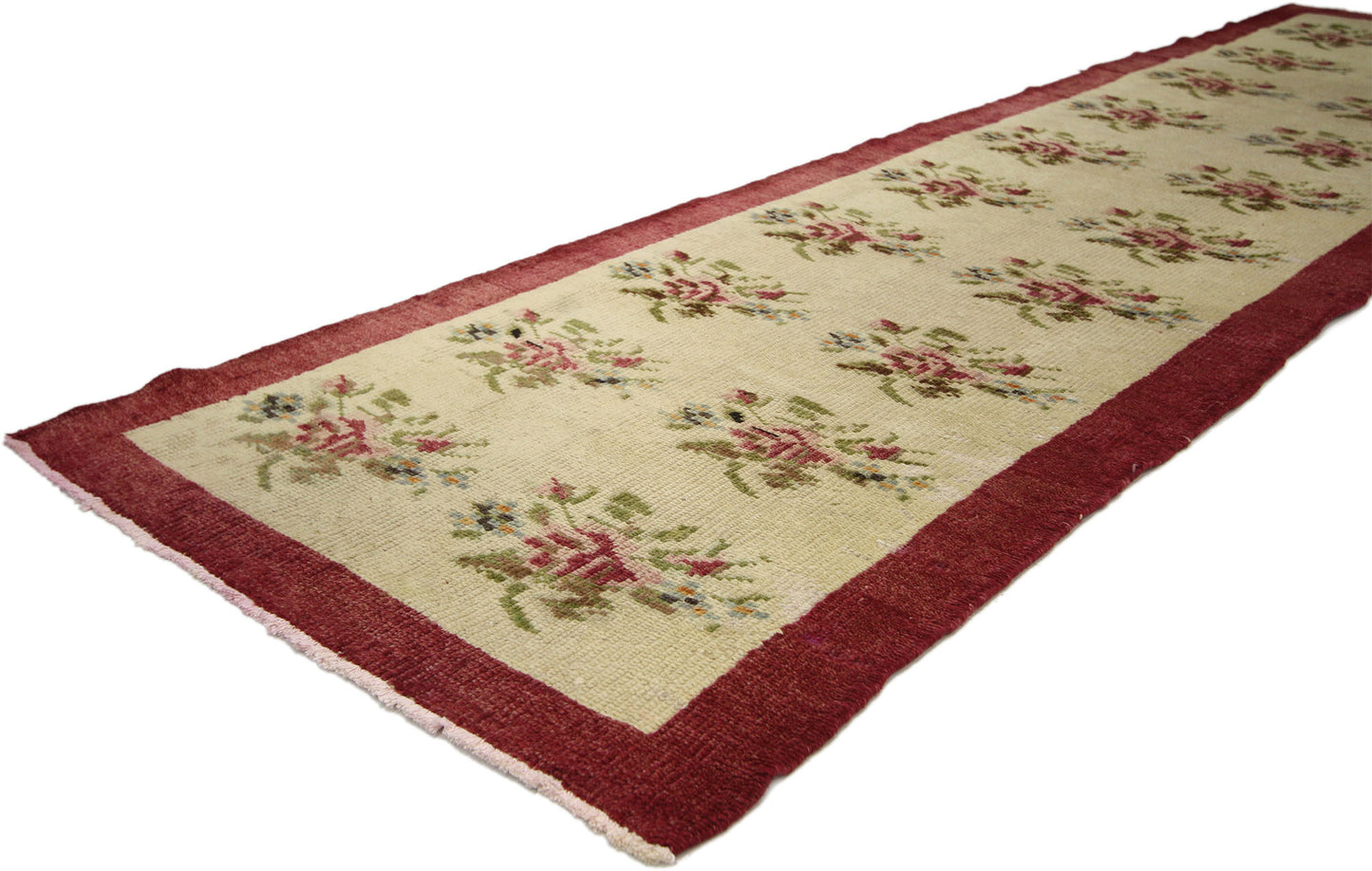 3 x 10 Vintage Oushak Rug 50295