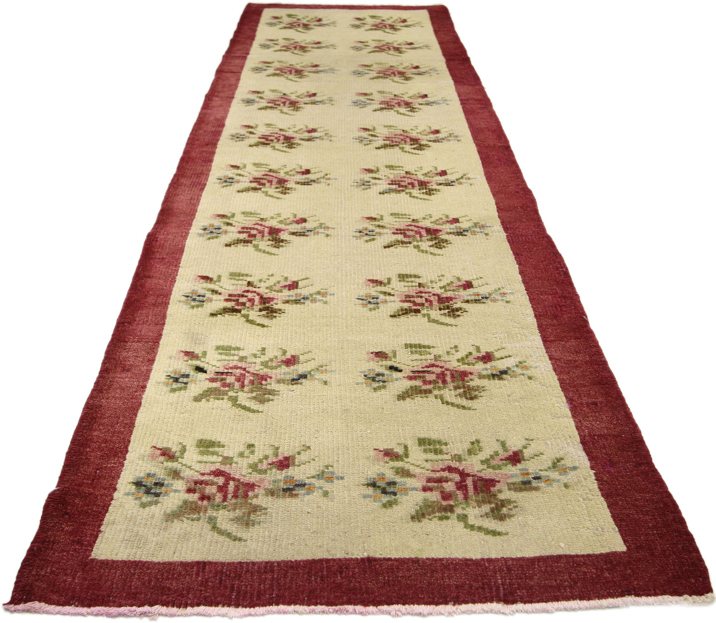 3 x 10 Vintage Oushak Rug 50295